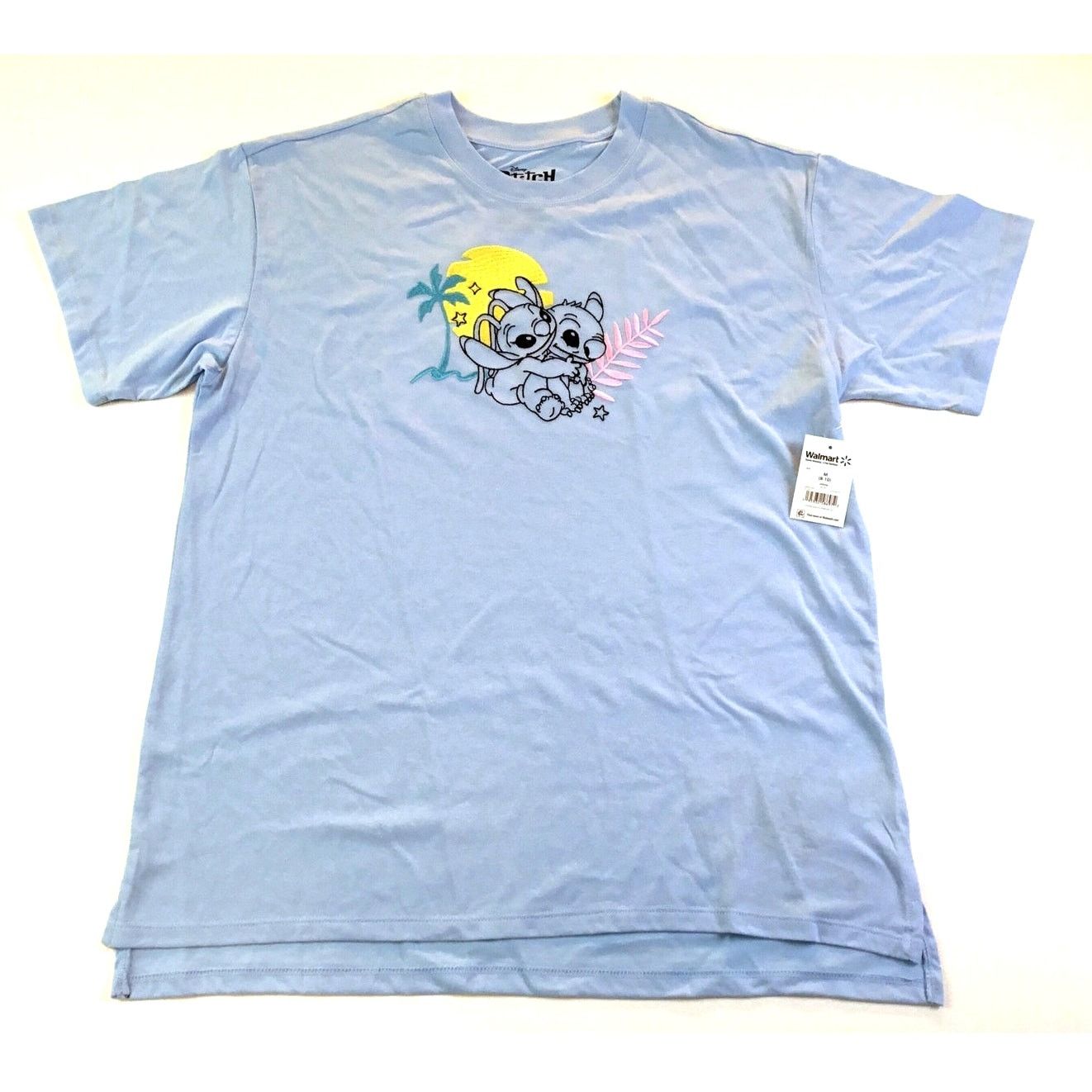 Disney Stitch Angel Disney Blue T-Shirt, New, Size Large, NWT Size L / US 10 / IT 46 - 1 Thumbnail