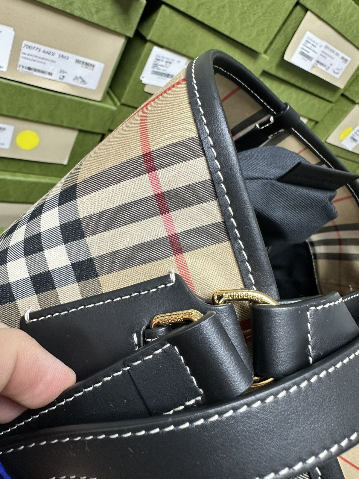 Burberry BURBERRY ASHBY CHECK CANVAS Size ONE SIZE - 12 Thumbnail