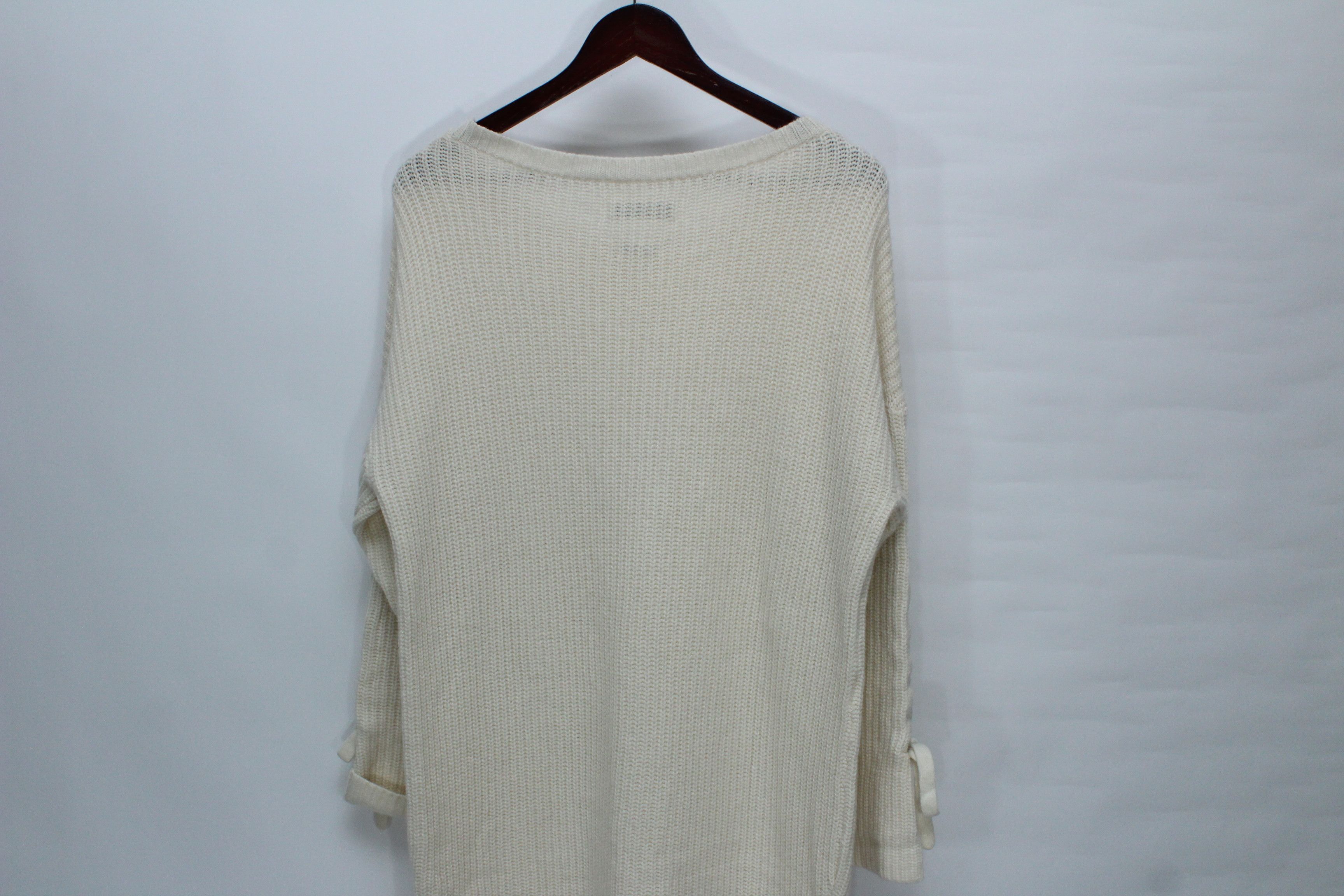 Other Max & Moi Paris 100% Cashmere Lace-Up Sweater Dress Size M / US 6-8 / IT 42-44 - 4 Thumbnail