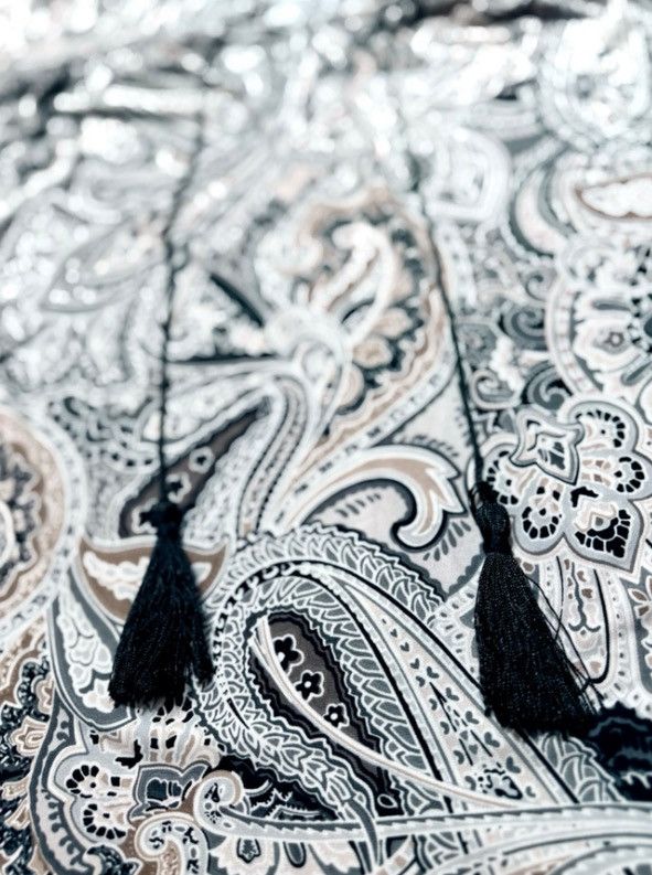 Other Established 1962 Paisley Tassel Peasant 1X Boho Tunic Blouse Size XXL / US 16-18 / IT 52-54 - 4 Thumbnail