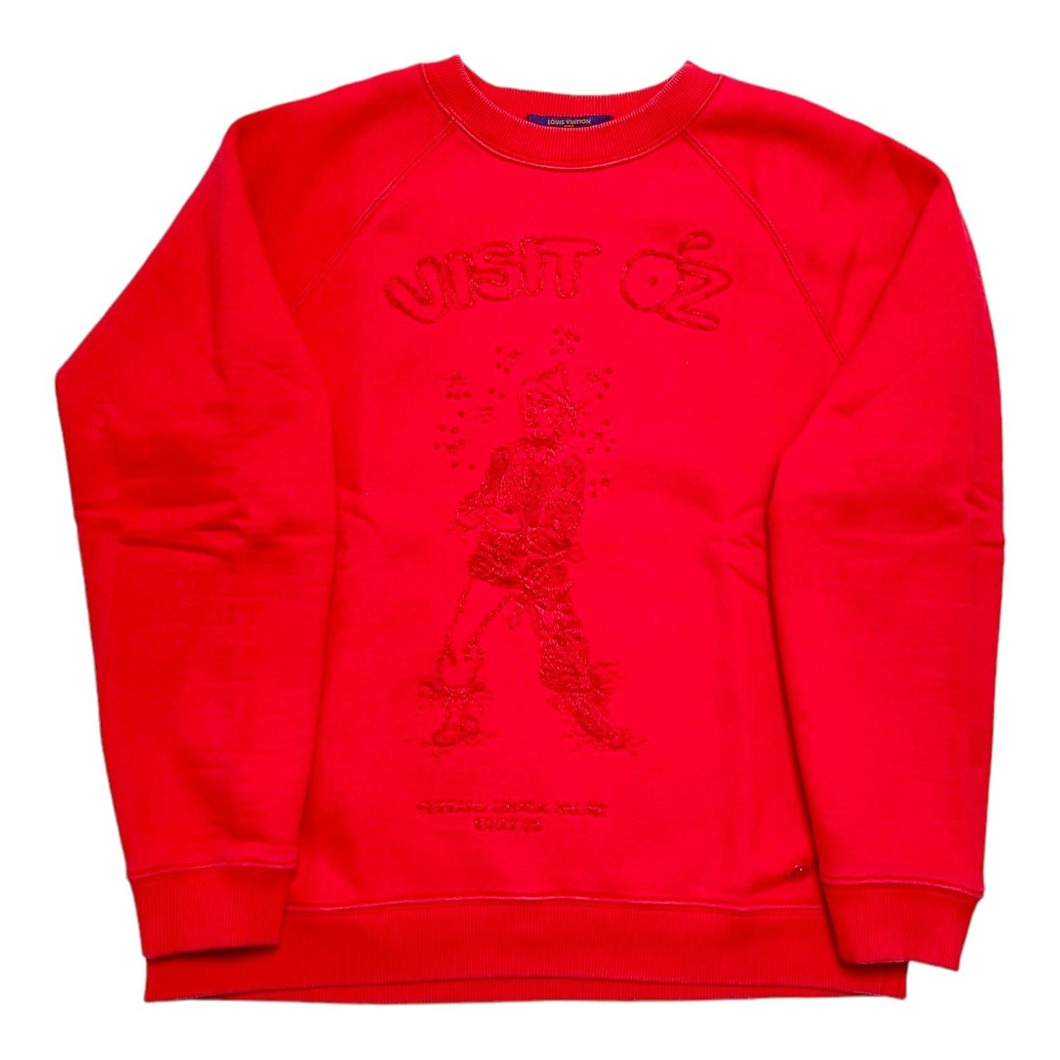 Louis Vuitton Scarecrow Embroidered Crewneck Sweatshirt Red Size US S / EU 44-46 / 1 - 1 Thumbnail