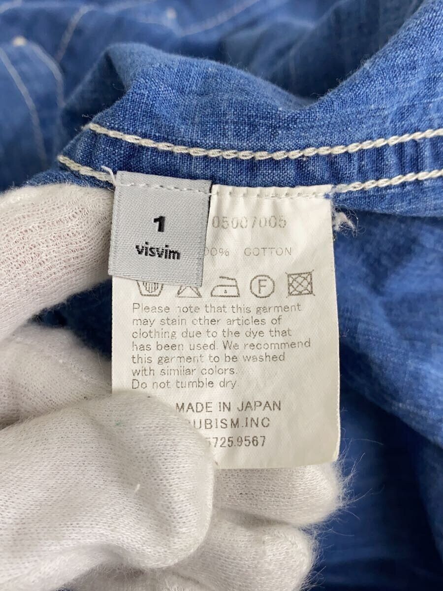 Visvim Blue Cotton Long Sleeve Shirt Size US S / EU 44-46 / 1 - 4 Thumbnail