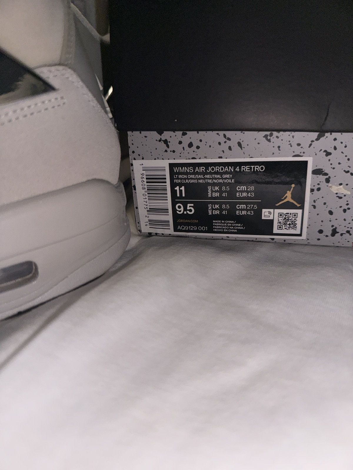 Jordan Brand Air Jordan 4 Retro 'Frozen Moments' Size US 9.5 / EU 42-43 - 8 Thumbnail