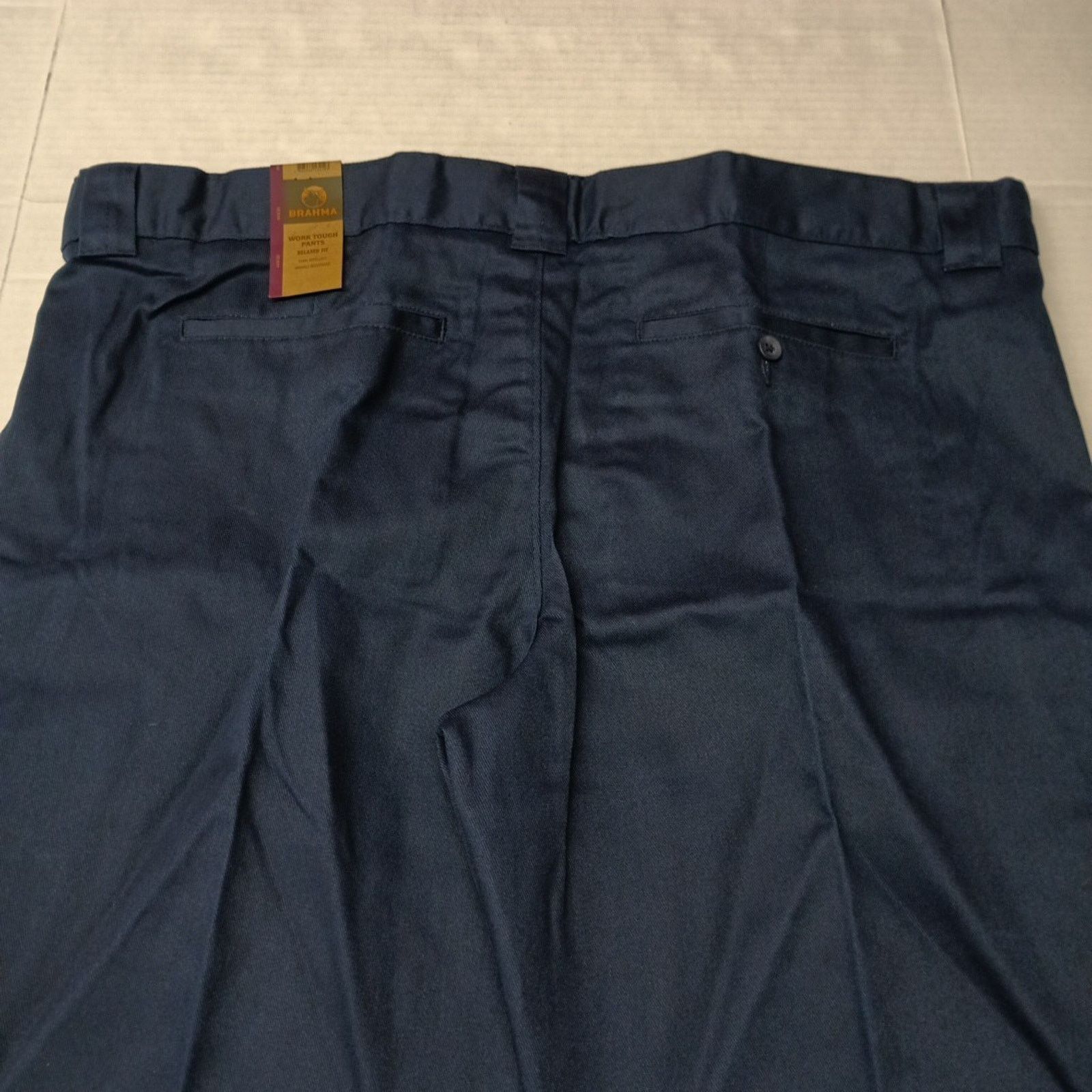 Other Brahma Mens Work Tough Pants Durable Size 44x30 Blue Relaxed Size US 44 / EU 60 - 8 Thumbnail