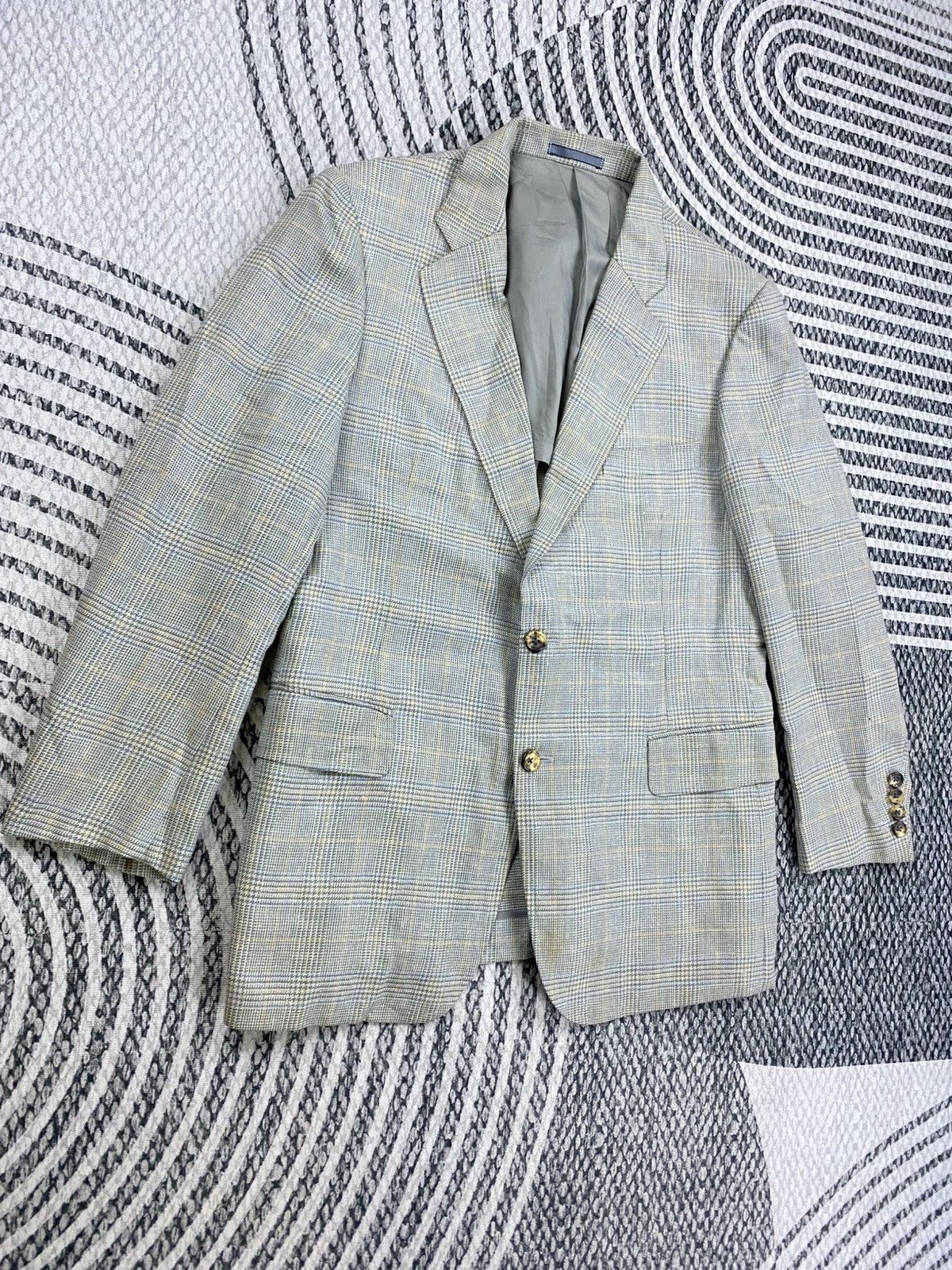 Burberry Vintage Burberry Double Button Blazer Suit Jacket Size US M / EU 48-50 / 2 - 2 Thumbnail
