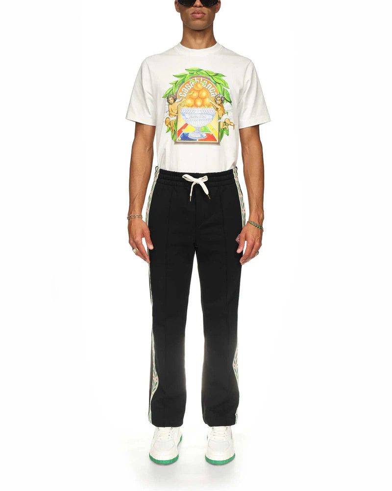 Casablanca o1mle0126 Tape Panelled Sweatpants & Joggers in Black Size US 28 / EU 44 - 2 Thumbnail