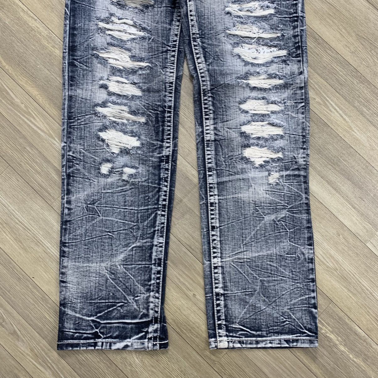 If Six Was Nine × Japanese Brand × Le Grande Bleu (L.G.B.) CRAZY Y2K Original Jeans Distressed Faded Acid Wash Jeans Size US 28 / EU 44 - 3 Thumbnail