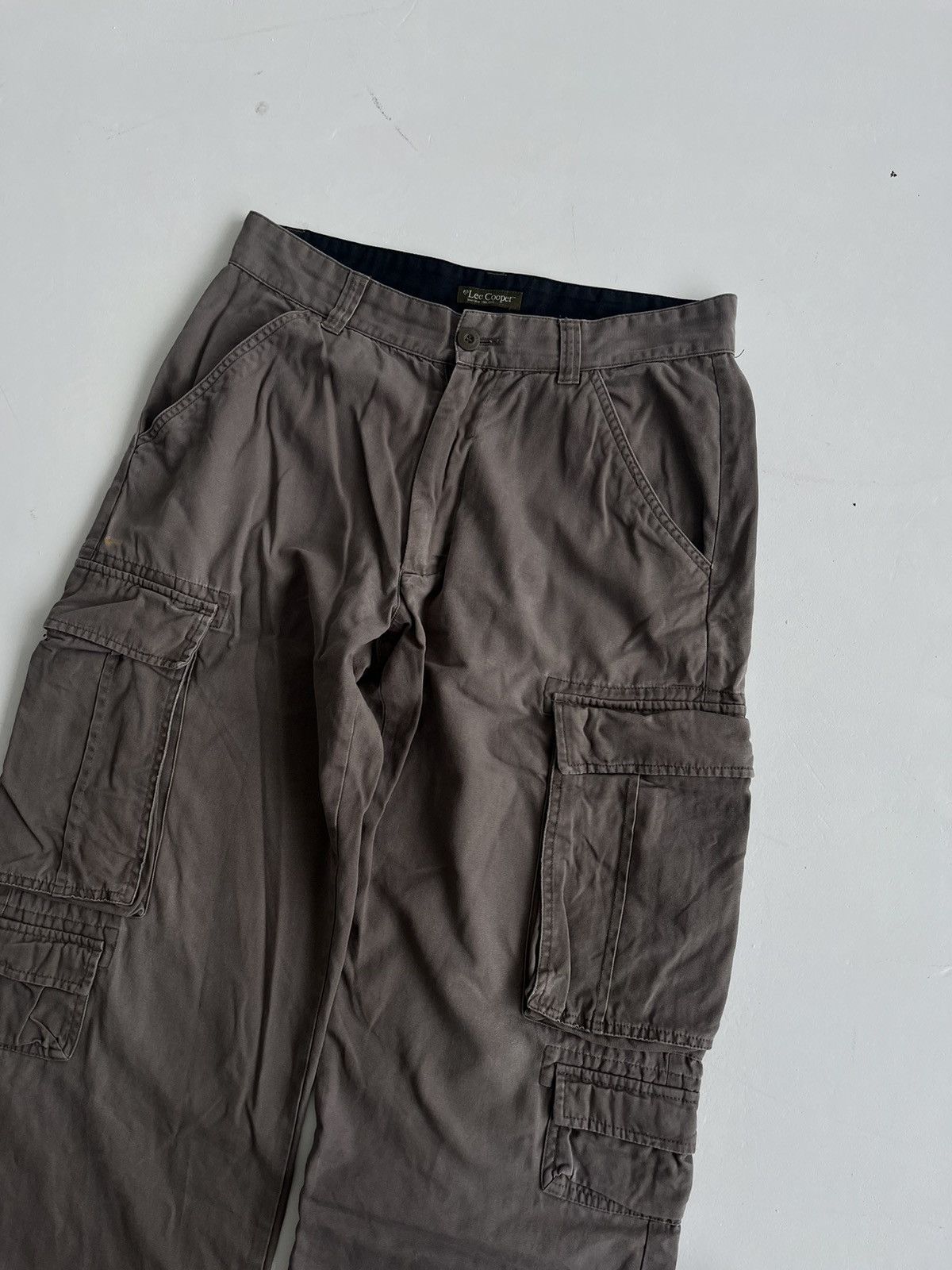 20471120 Vintage 90s lee Copper wide cargo pants Y2K multi pocket Size US 32 / EU 48 - 4 Thumbnail