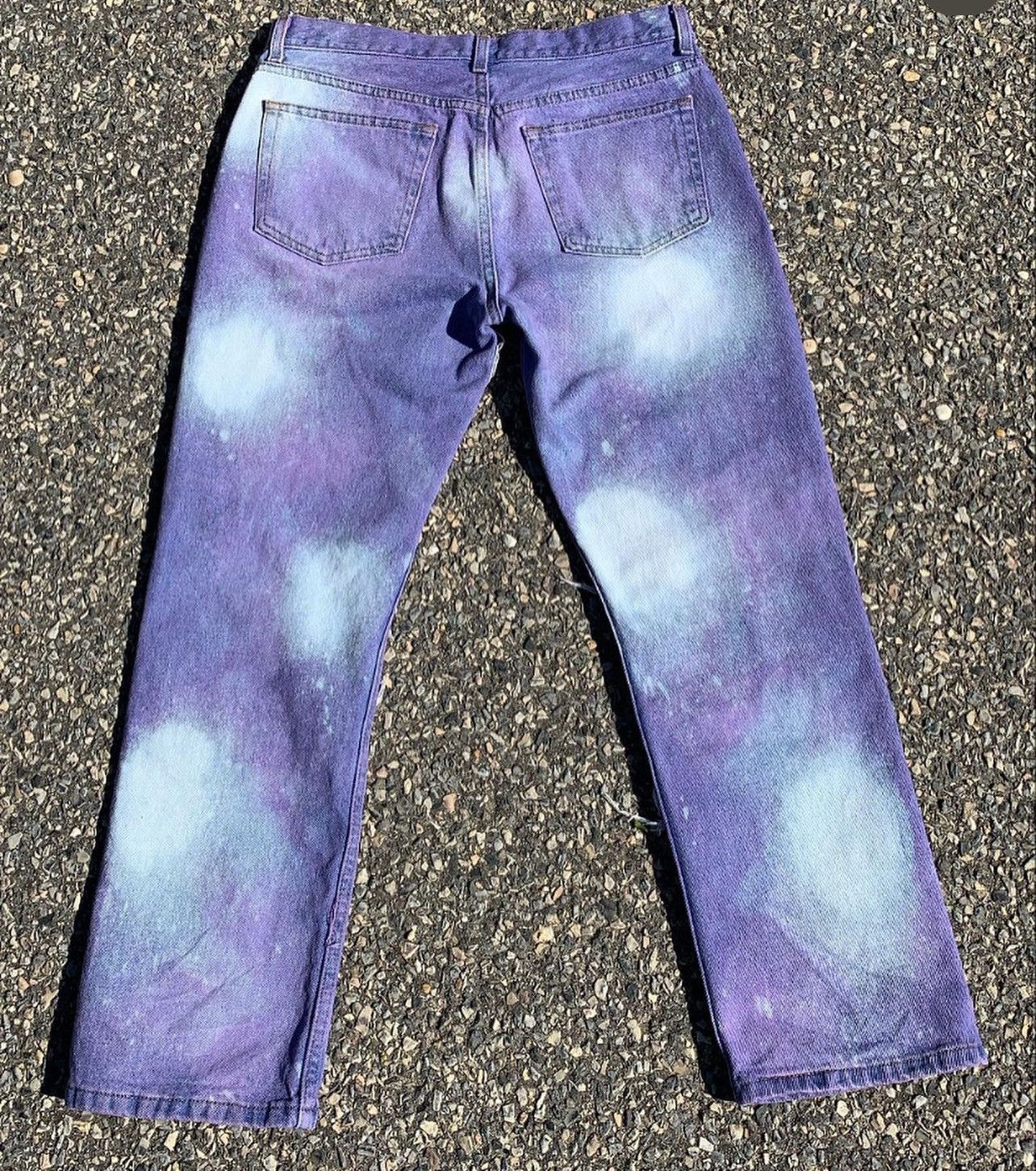 Vintage PURPLE WASHED DENIM Size US 32 / EU 48 - 2 Thumbnail