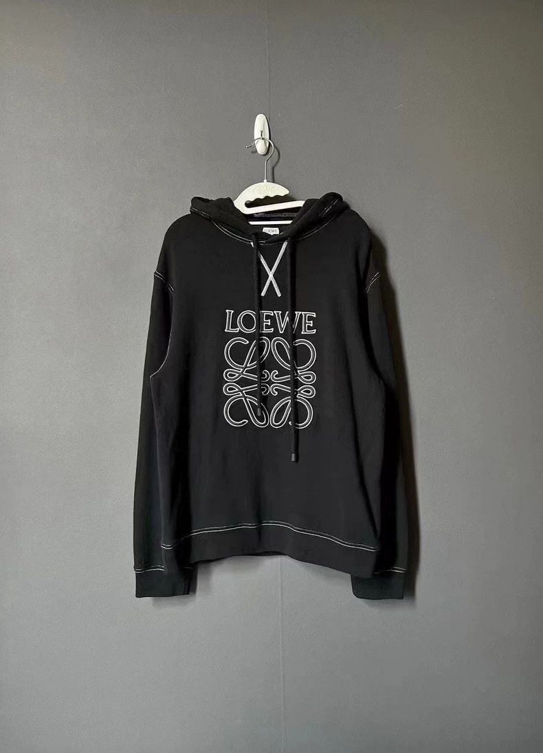 Loewe LOEWE Bright red hooded top Size M / US 6-8 / IT 42-44 - 1 Thumbnail
