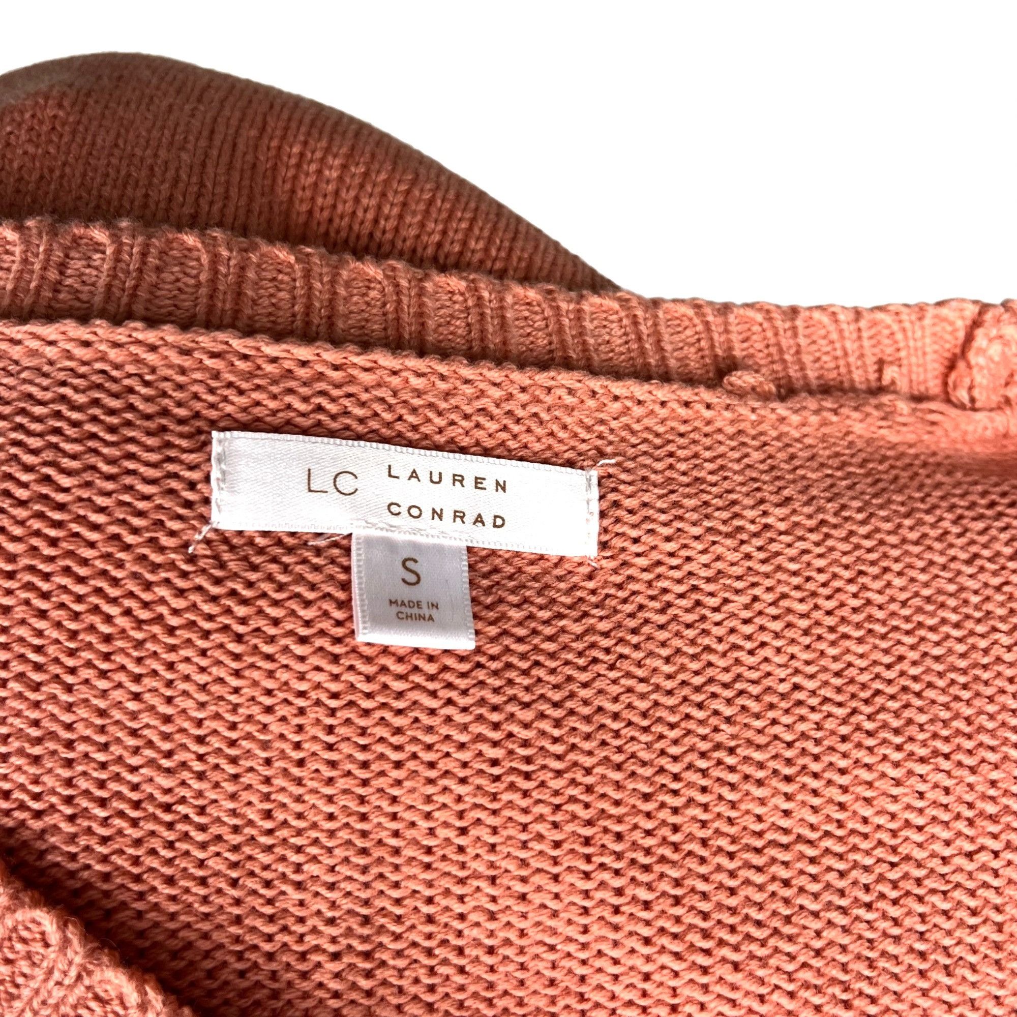 Other LC Lauren Conrad Women's Ruffle Pointelle Cardigan Sweater P Size S / US 4 / IT 40 - 2 Thumbnail