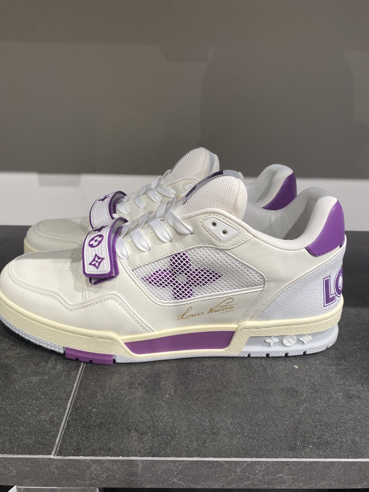 Louis Vuitton Louis Vuitton Violet Mesh Trainer Sneaker Size US 8.5 / EU 41-42 - 6 Thumbnail