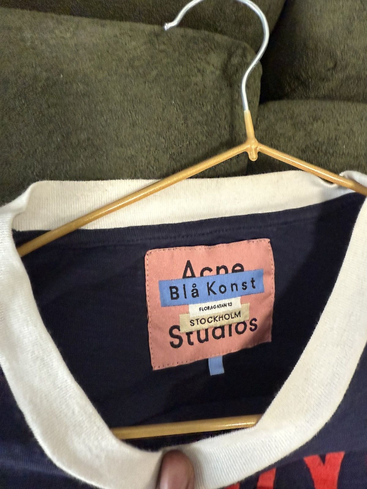 Acne Studios Acne Studios Navy Bla Konst Johnny Winter T-Shirt Size US S / EU 44-46 / 1 - 4 Thumbnail