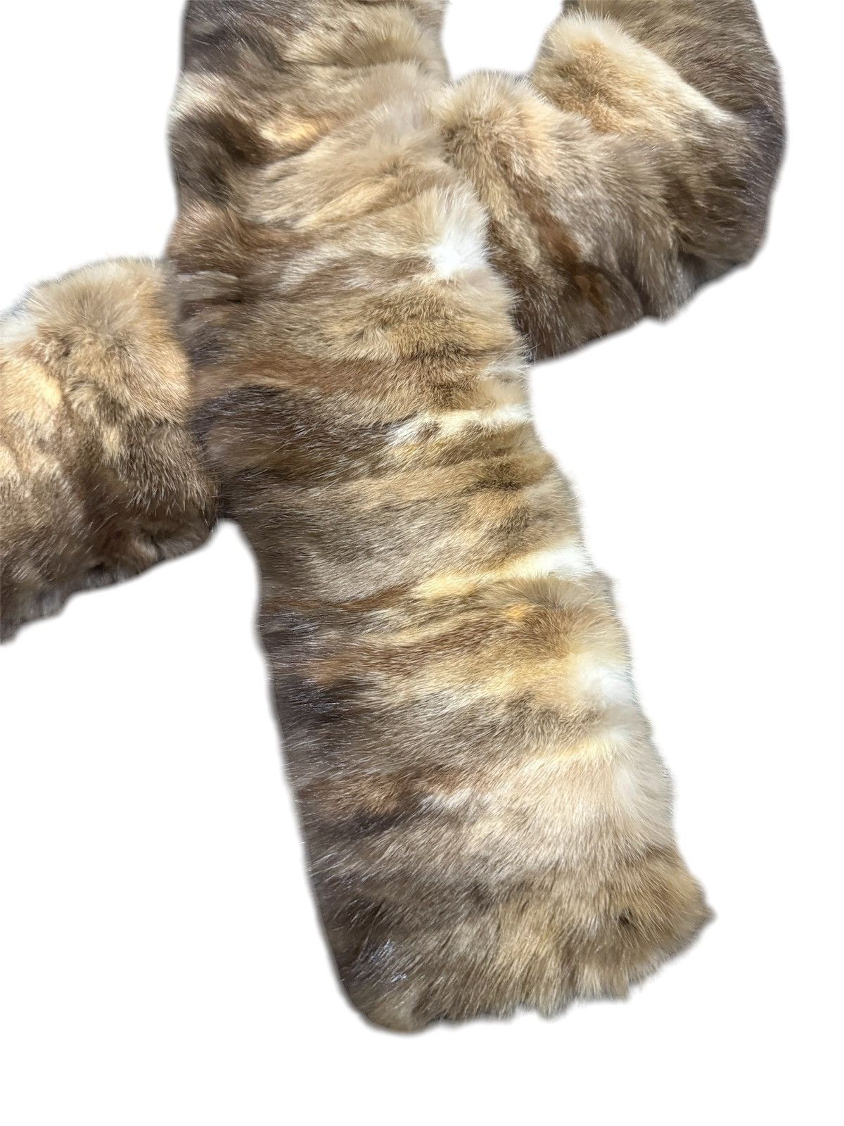 If Six Was Nine FAUX FOX LEATHER HAND MADE SCARF Size ONE SIZE - 2 Thumbnail