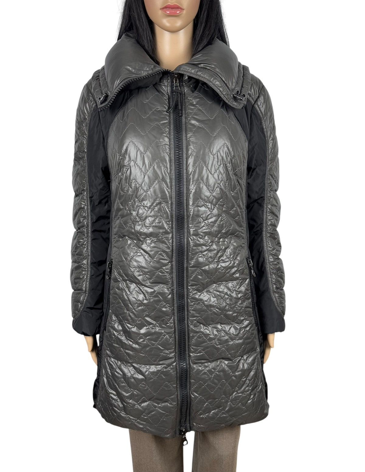 Other Marc Cain Down Puffer Jacket Quilted High-Neck size 4 Size L / US 10 / IT 46 - 3 Thumbnail
