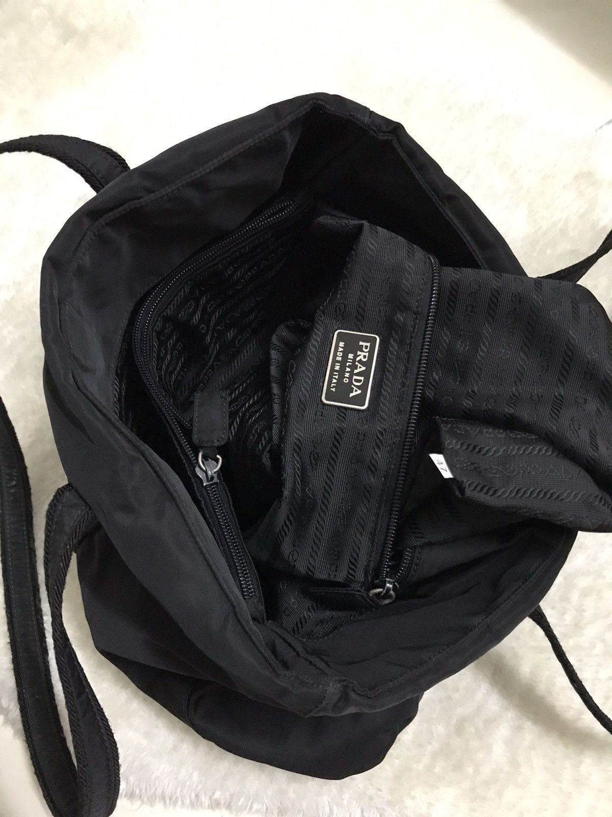 Prada Prada Tessuto Nero Nylon Tote Bag Size ONE SIZE - 10 Thumbnail
