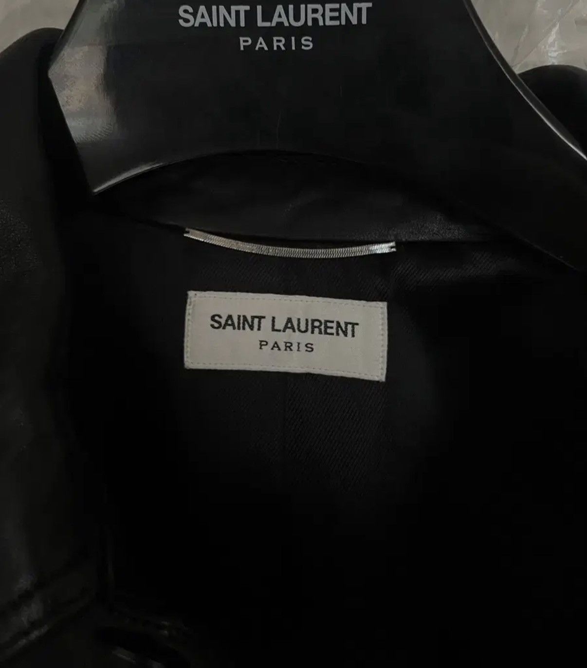 Saint Laurent Paris Saint laurent 70‘s leather trucker jacket in lambskin sz50 Size US M / EU 48-50 / 2 - 3 Thumbnail