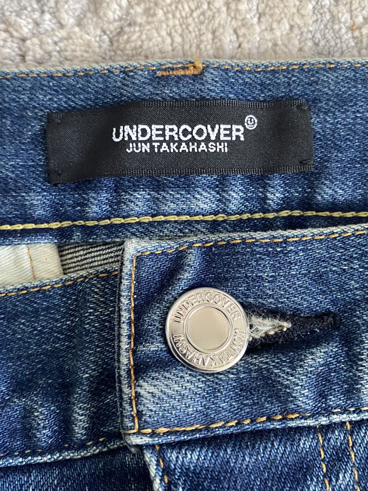 Undercover 2023 AW "Komische" Hand Denim Pants Size US 32 / EU 48 - 5 Thumbnail