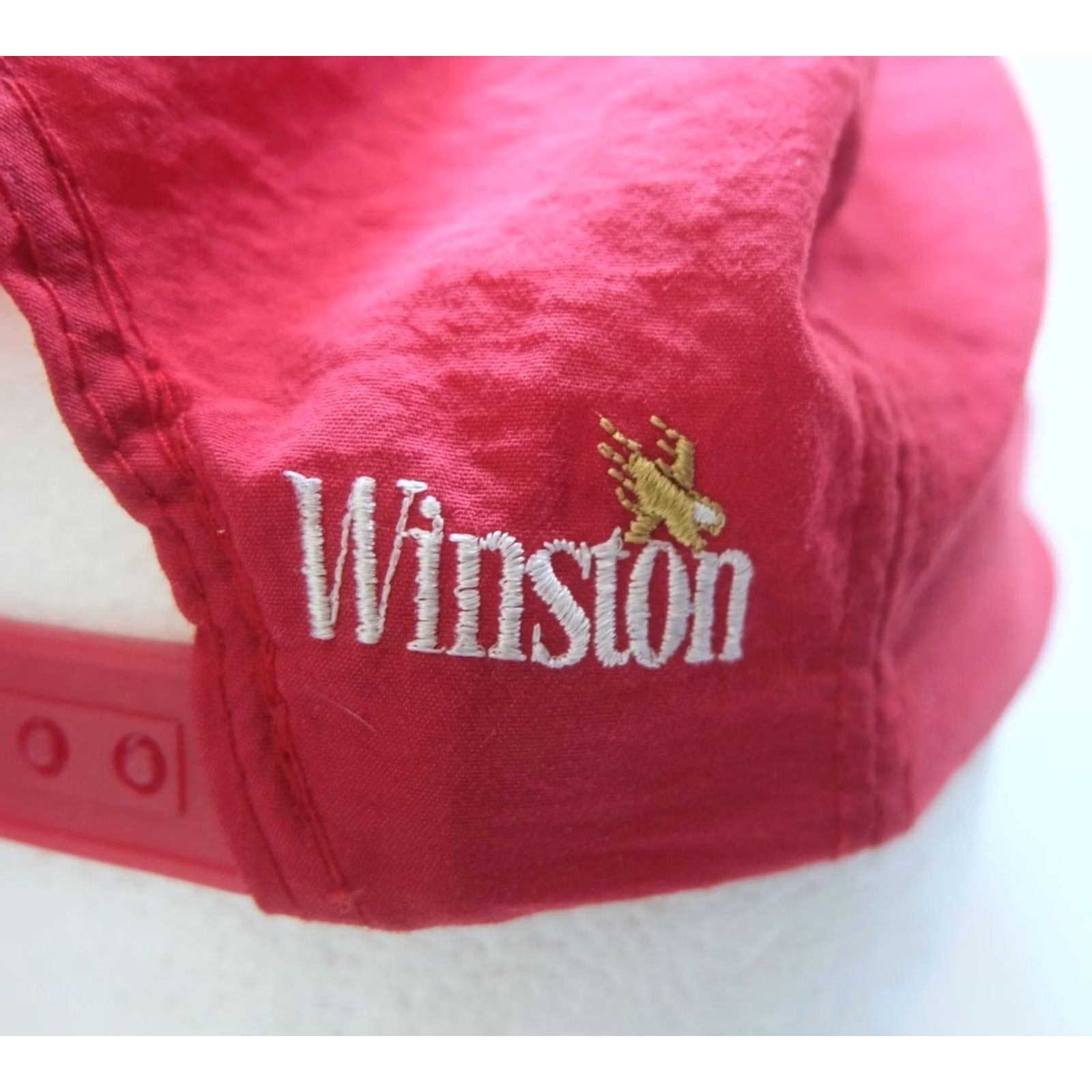 Vintage VINTAGE Winston Cap Hat Nylon Red 90s 80s Promo The Wrap Adjustable One Size Men Mens Snapback Cap Size ONE SIZE - 5 Thumbnail