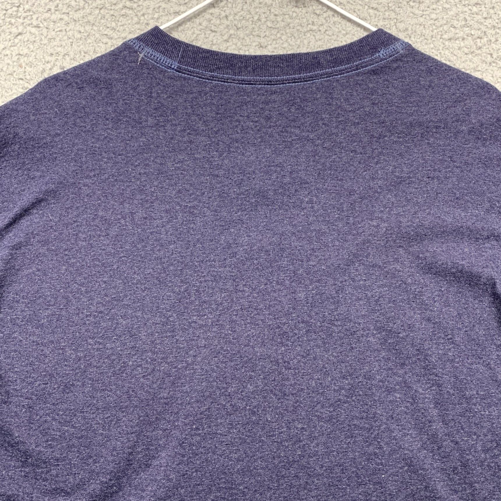 Hanes Hanes Beefy Long Sleeve Pullover Tee Men's L Heather Blue 3 Button Closure Dr… Durable Soft Size US L / EU 52-54 / 3 - 5 Thumbnail