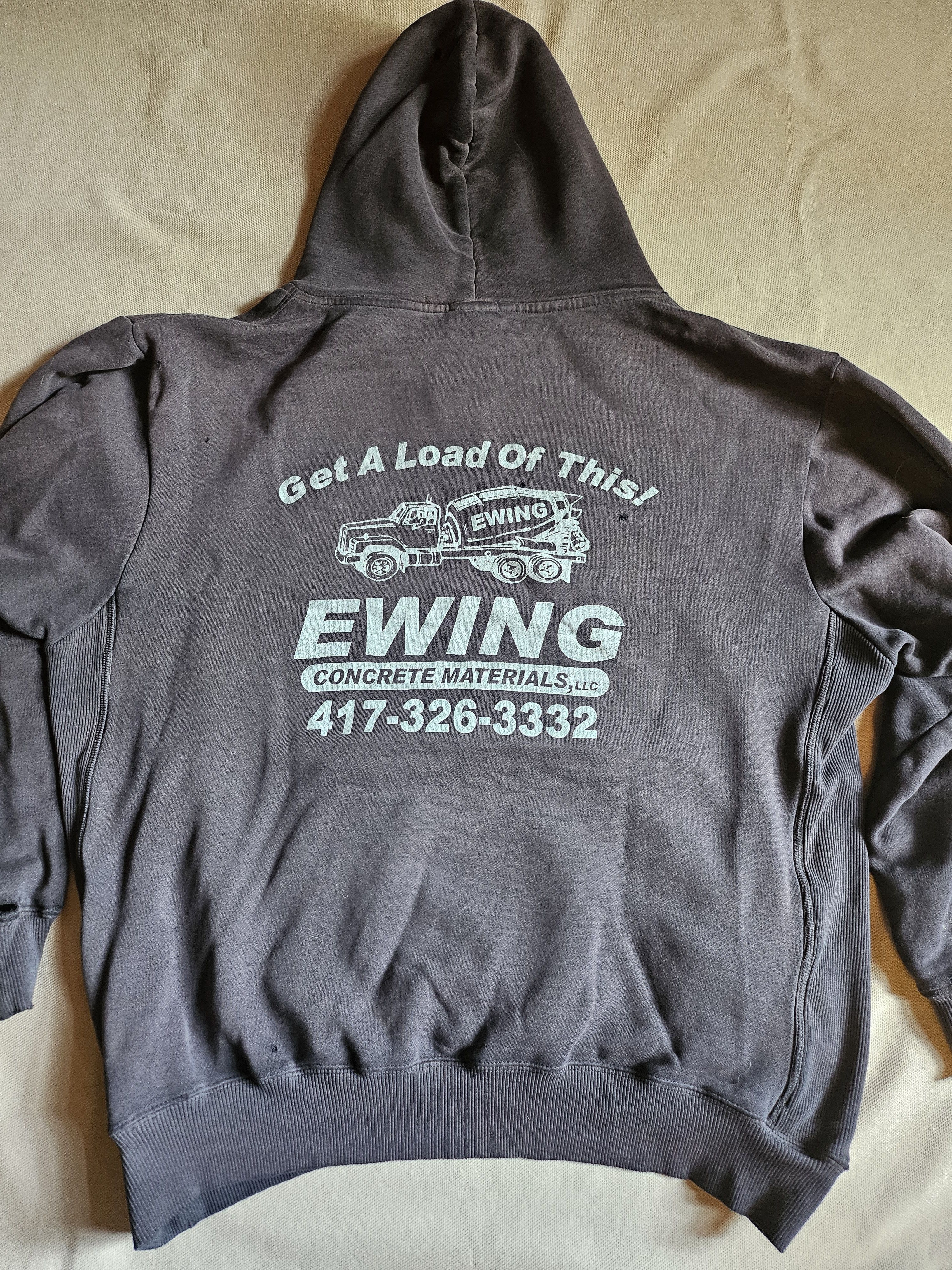 Vintage Vintage Ewing Concrete Hoodie Size US L / EU 52-54 / 3 - 4 Thumbnail