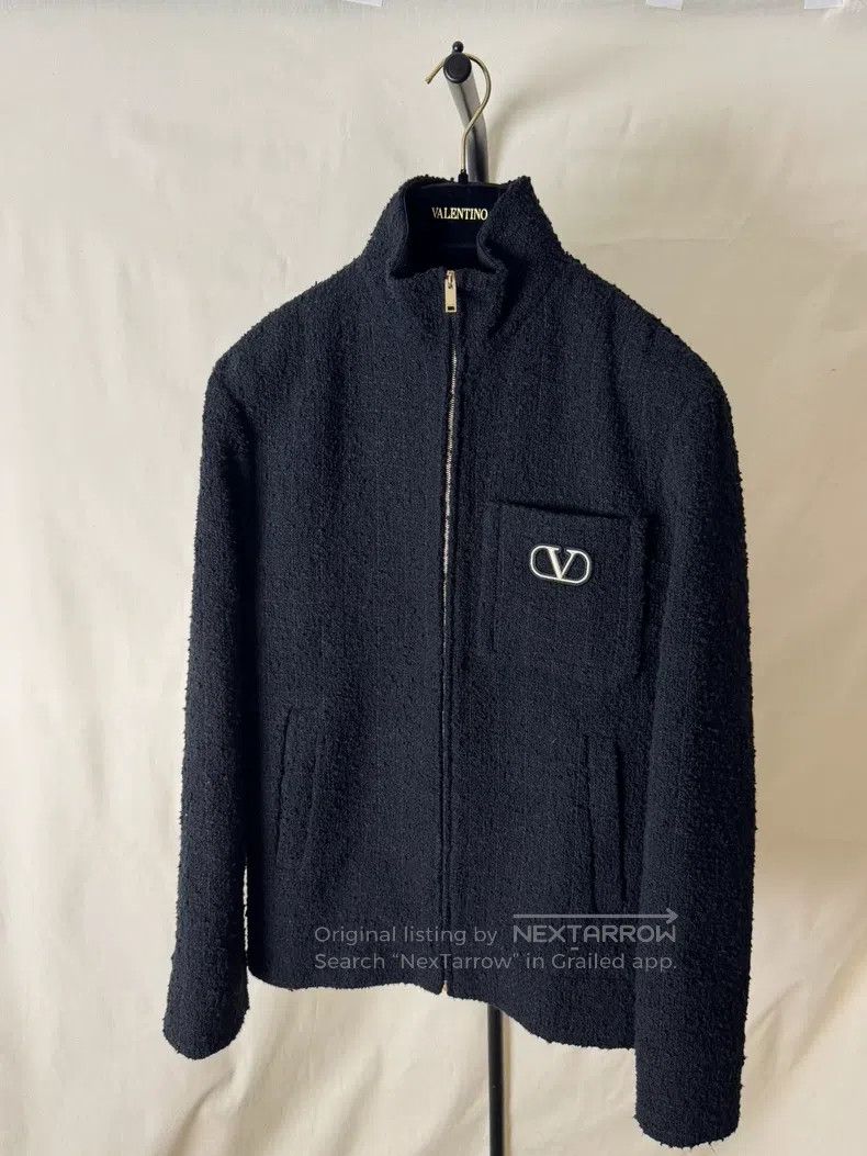 Valentino Valentino Solid color stand-up collar long-sleeved jacket Size US S / EU 44-46 / 1 - 1 Thumbnail