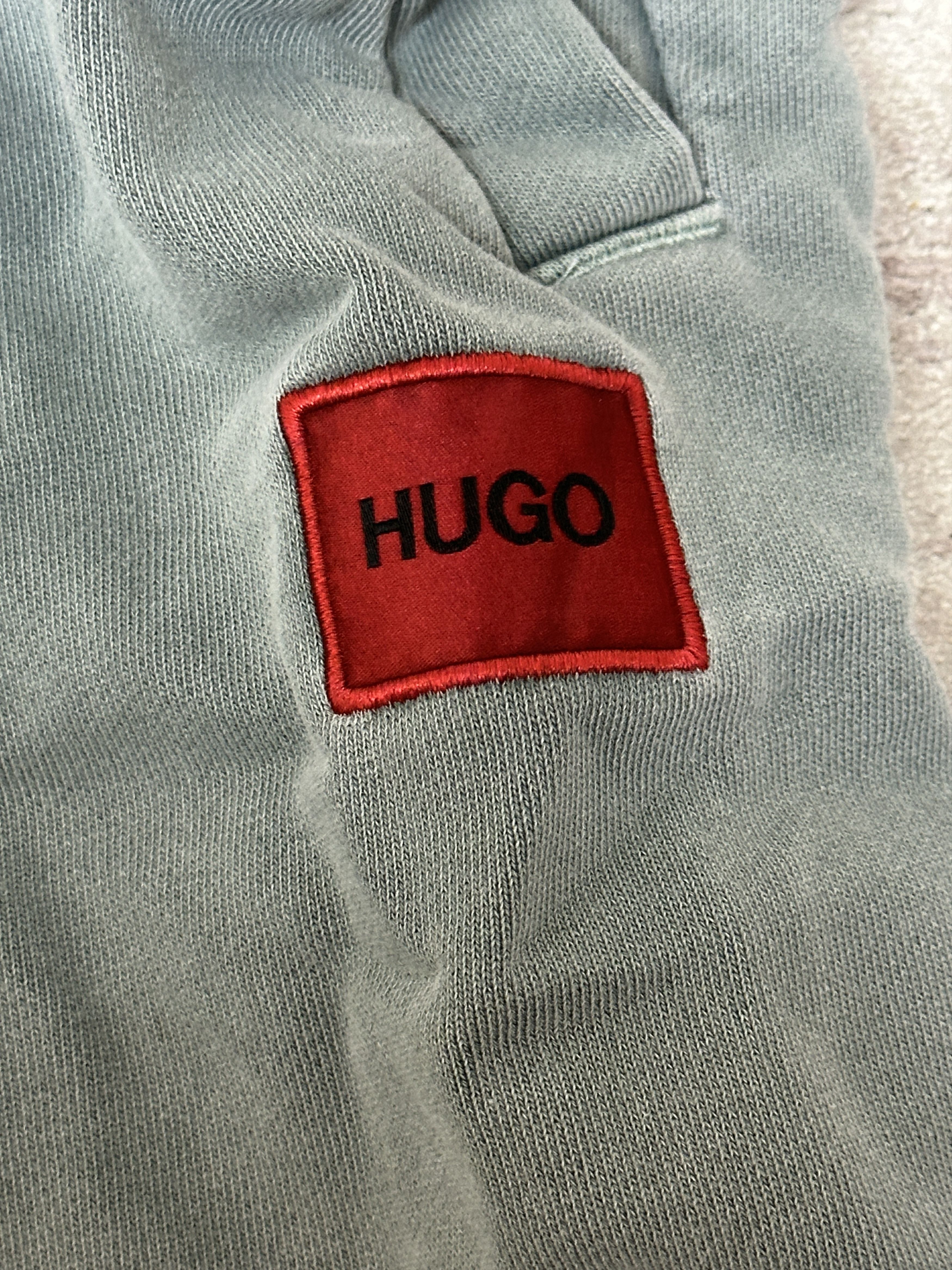Hugo HUGO Men's Doak D Solid Drawstring Light Green Joggers Size US 42 / EU 58 - 2 Thumbnail