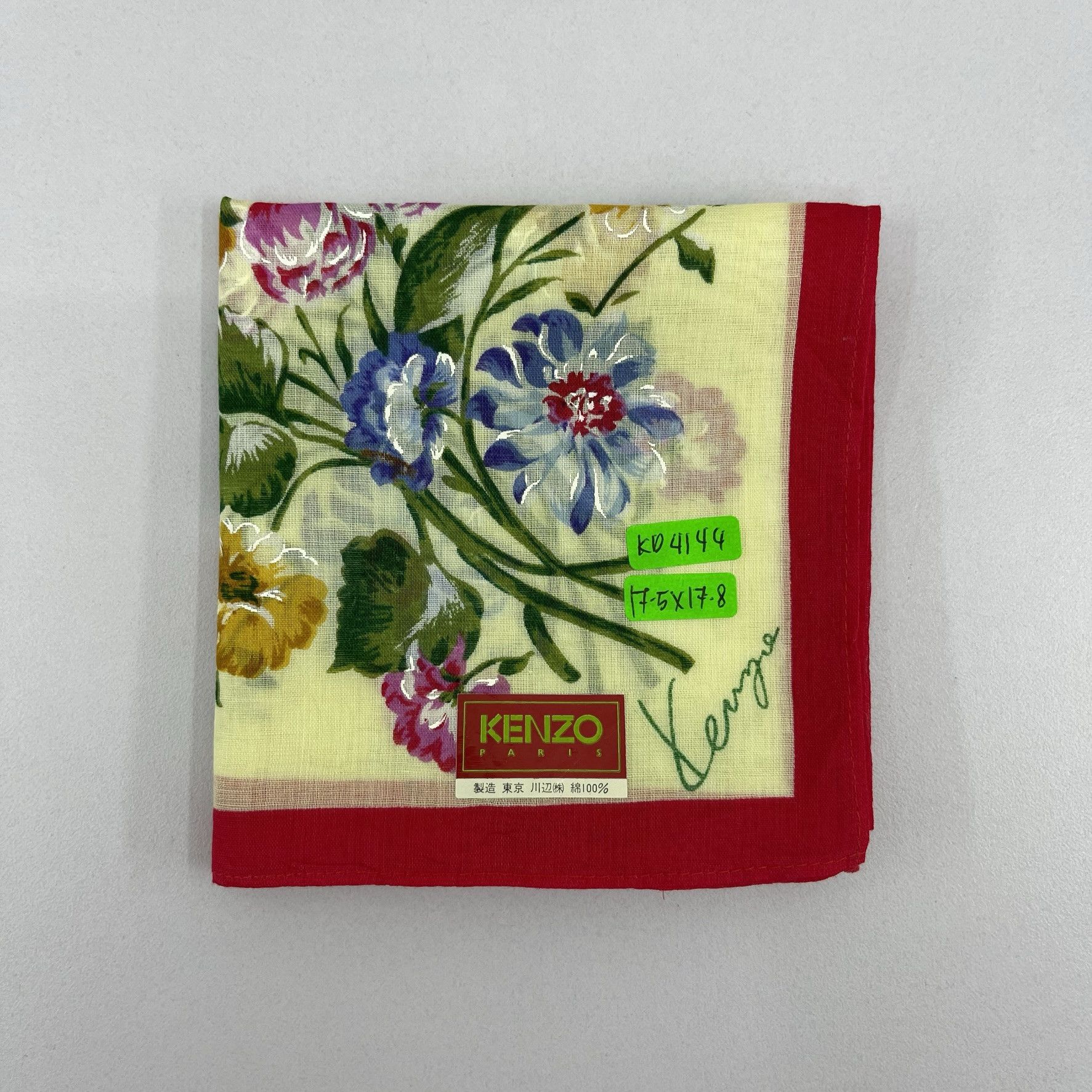 Kenzo × Vintage Vintage Kenzo Handkerchief / Neckerchief / Bandana - 4144 Size ONE SIZE - 7 Thumbnail