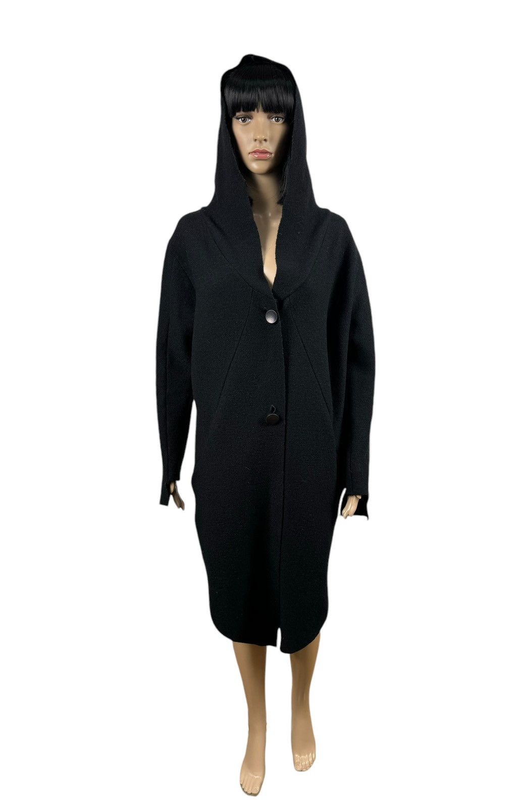 Barbara I Gongini Barbara I Gongini Merino Wool Ocercoat Hooded size 34 Size XXS / US 00 / IT 34 - 5 Thumbnail
