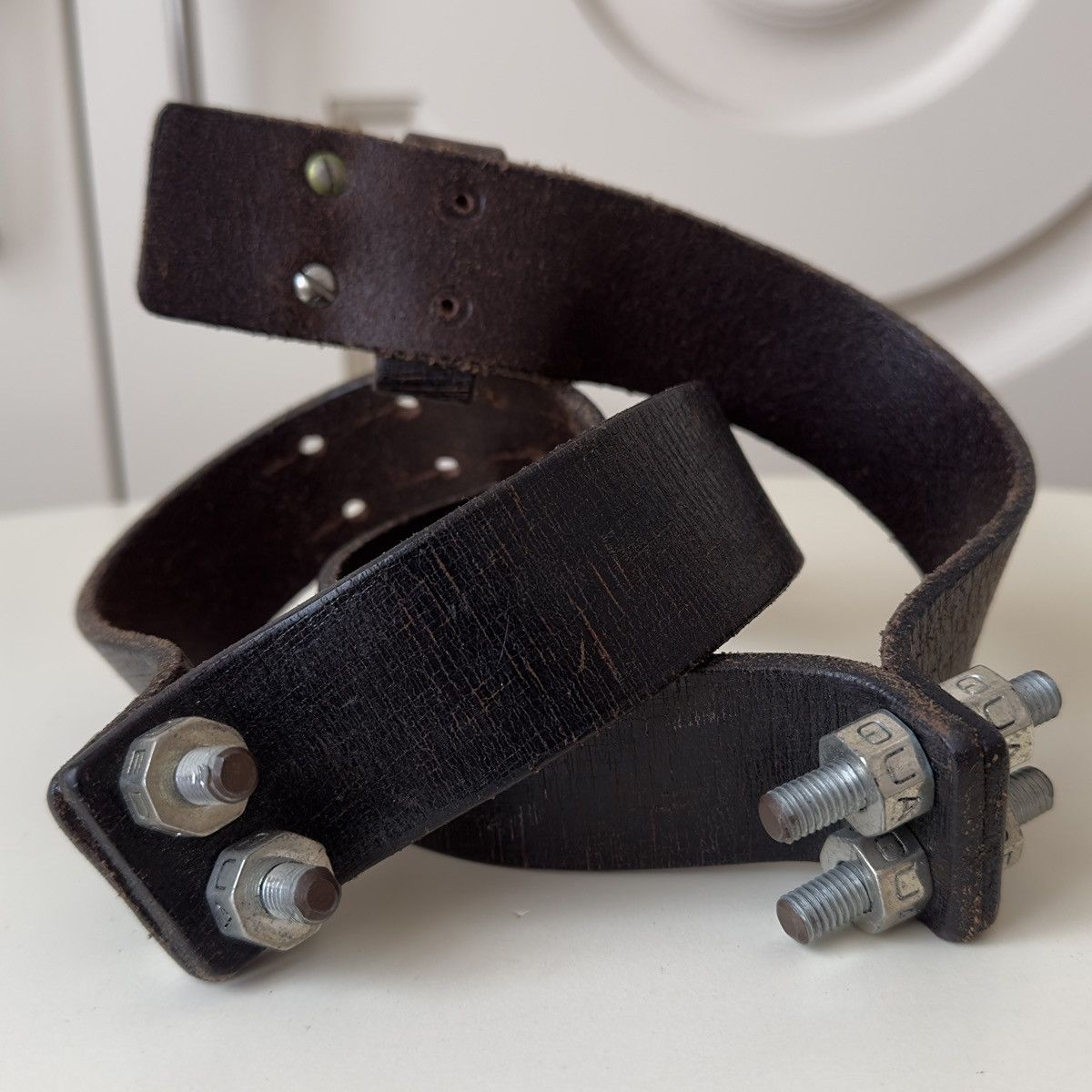 Dsquared2 Dsquared2 S/S 2002 Nuts & Bolts Leather Belt Size 32 - 1 Thumbnail