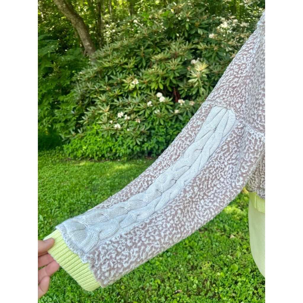 Free People Free People Wild Hearts XS Sherpa Cropped Cowl Sweatshirt Size XS / US 0-2 / IT 36-38 - 4 Thumbnail