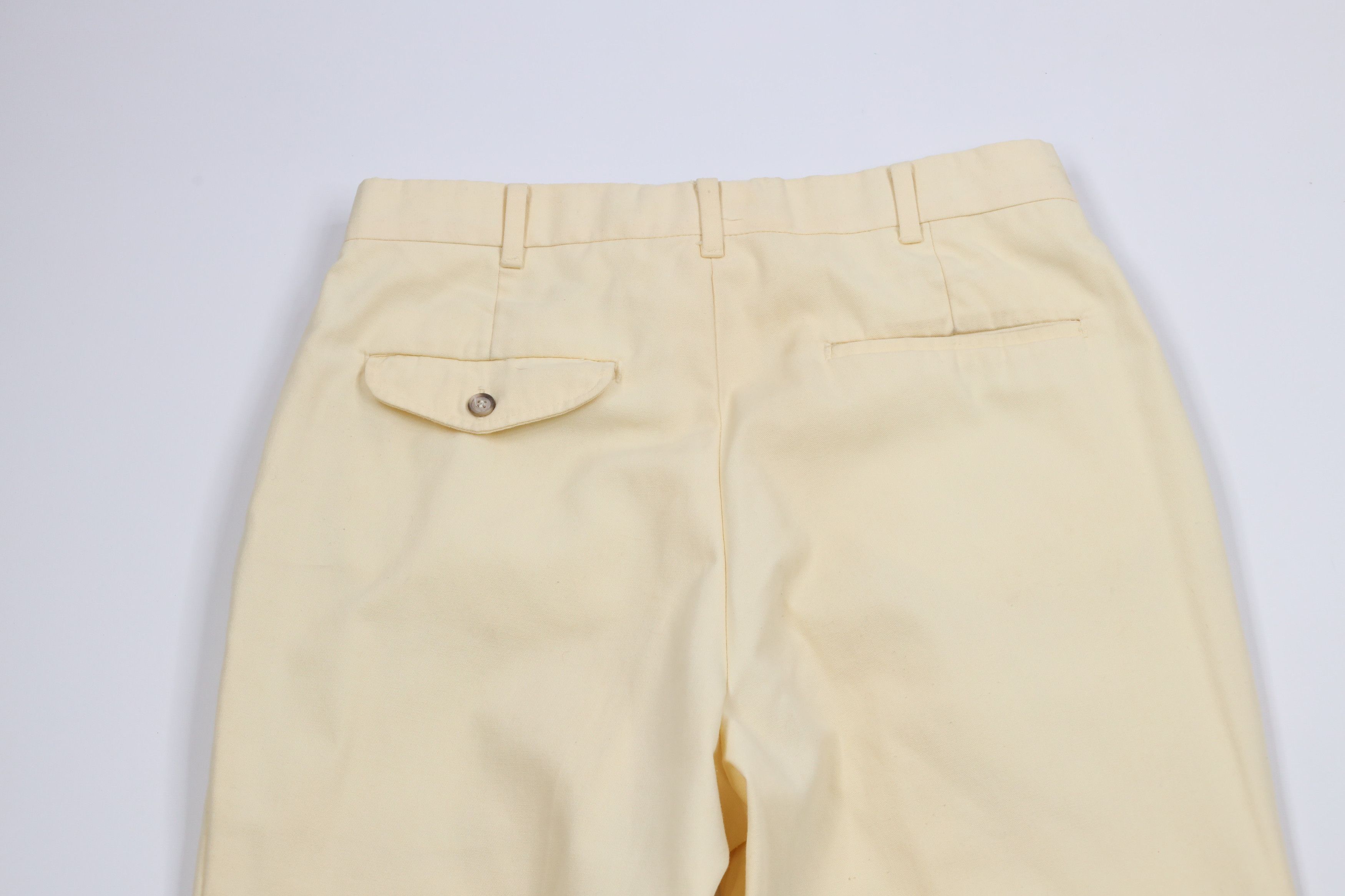 Vintage Vintage 70s Streetwear Flared Wide Leg Chino Pants Yellow Size US 30 / EU 46 - 13 Thumbnail