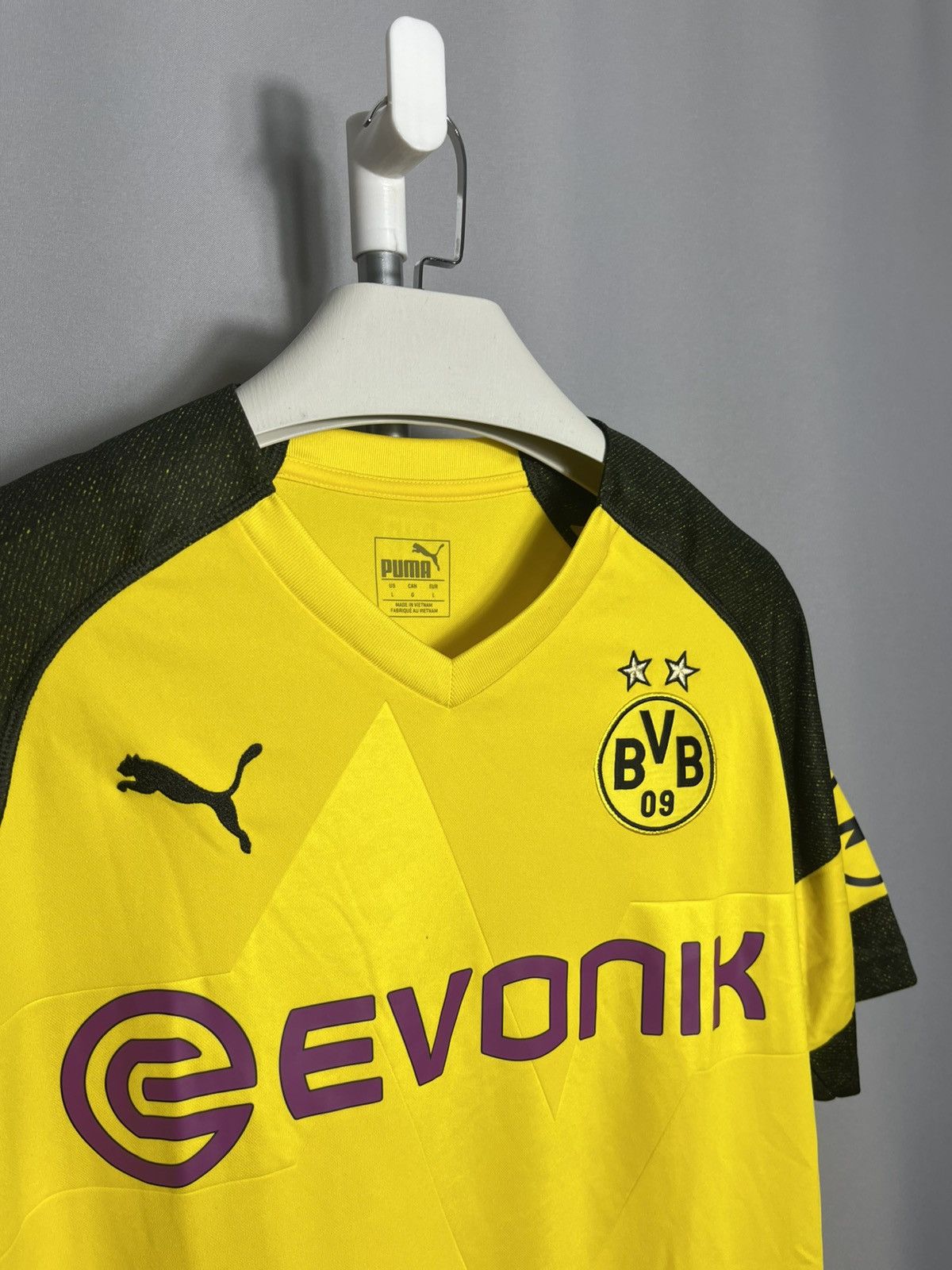 Puma BORUSSIA DORTMUND 2018 2019 HOME SHIRT SOCCER JERSEY PUMA Size US L / EU 52-54 / 3 - 3 Thumbnail