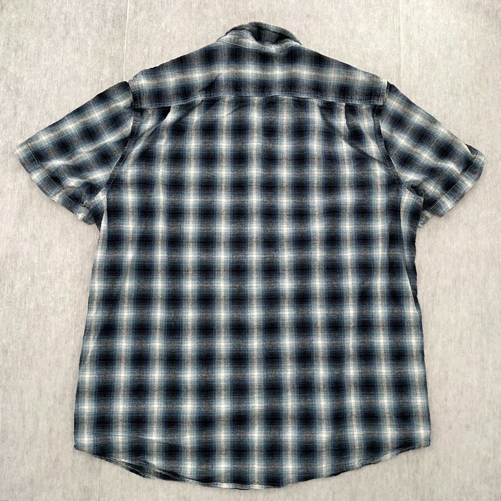 Ralph Lauren Ralph Lauren Denim & Supply Shirt Adult XL Plaid Short Sleeve Button-Up Blue Cotton Mens XL Size US XL / EU 56 / 4 - 2 Thumbnail