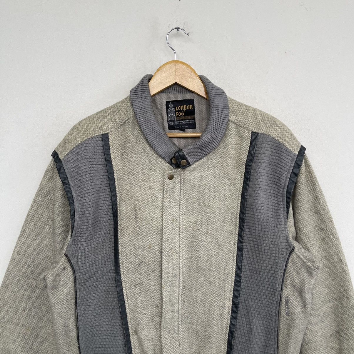 London Fog Vntage London Fog Wool Herringbone Bomber Jacket Size US M / EU 48-50 / 2 - 4 Thumbnail