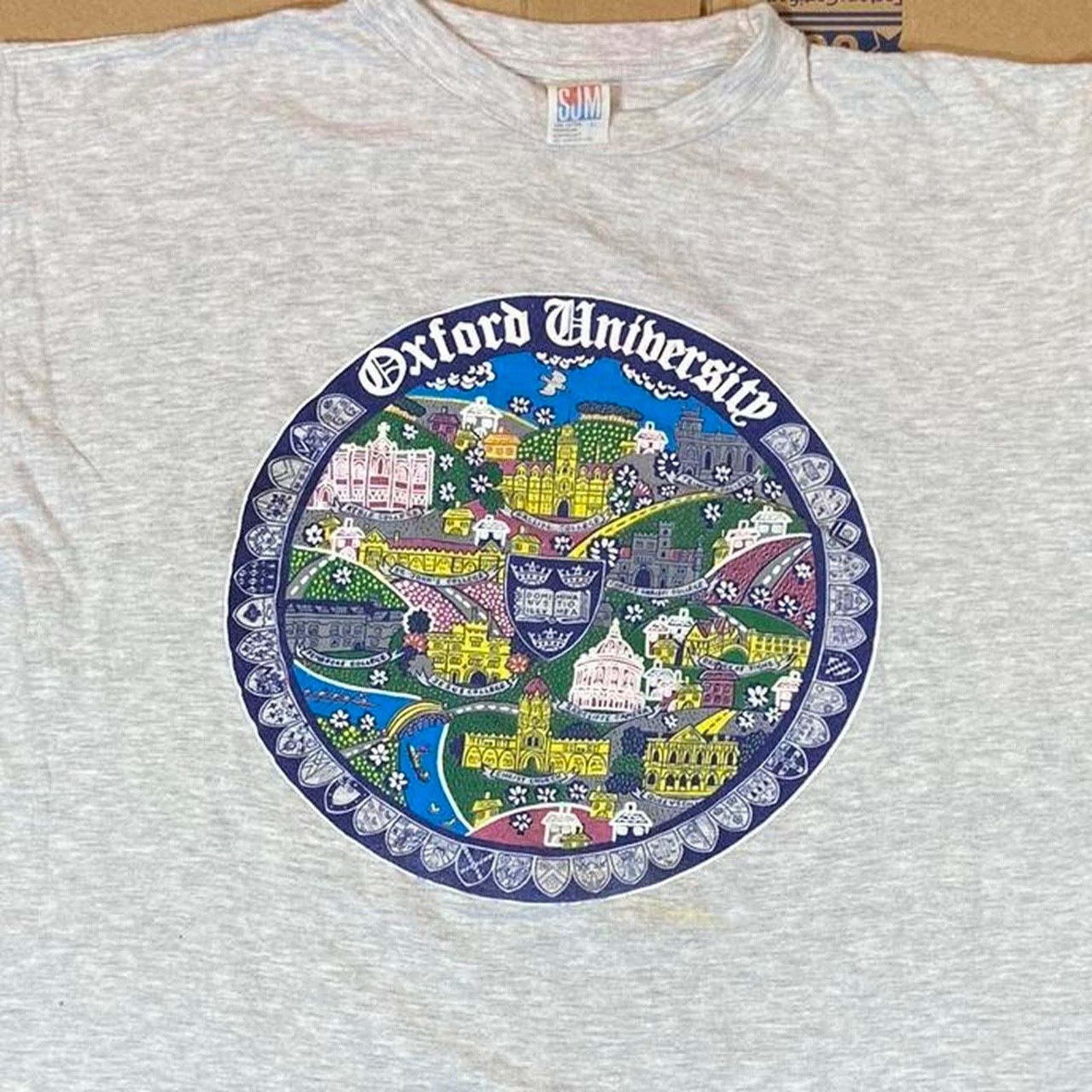 Fruit Of The Loom 90s oxford college tee shirt Size US XL / EU 56 / 4 - 4 Thumbnail