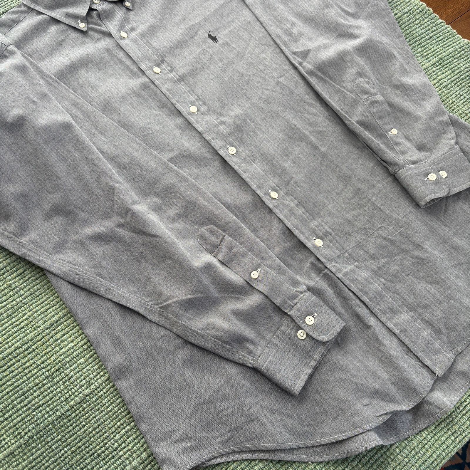 Ralph Lauren × Vintage Vintage Ralph Lauren Yarmouth Men's Cotton Button Up XL Size US XL / EU 56 / 4 - 7 Thumbnail