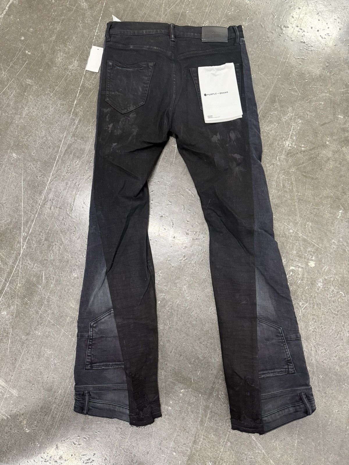 Purple Brand Purple Upside Down Flare Jeans | Blue Label Size US 29 - 2 Thumbnail