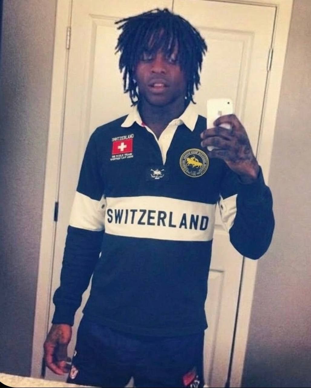 Chief Keef Polo Ralph Lauren Switzerland Black longsleeve