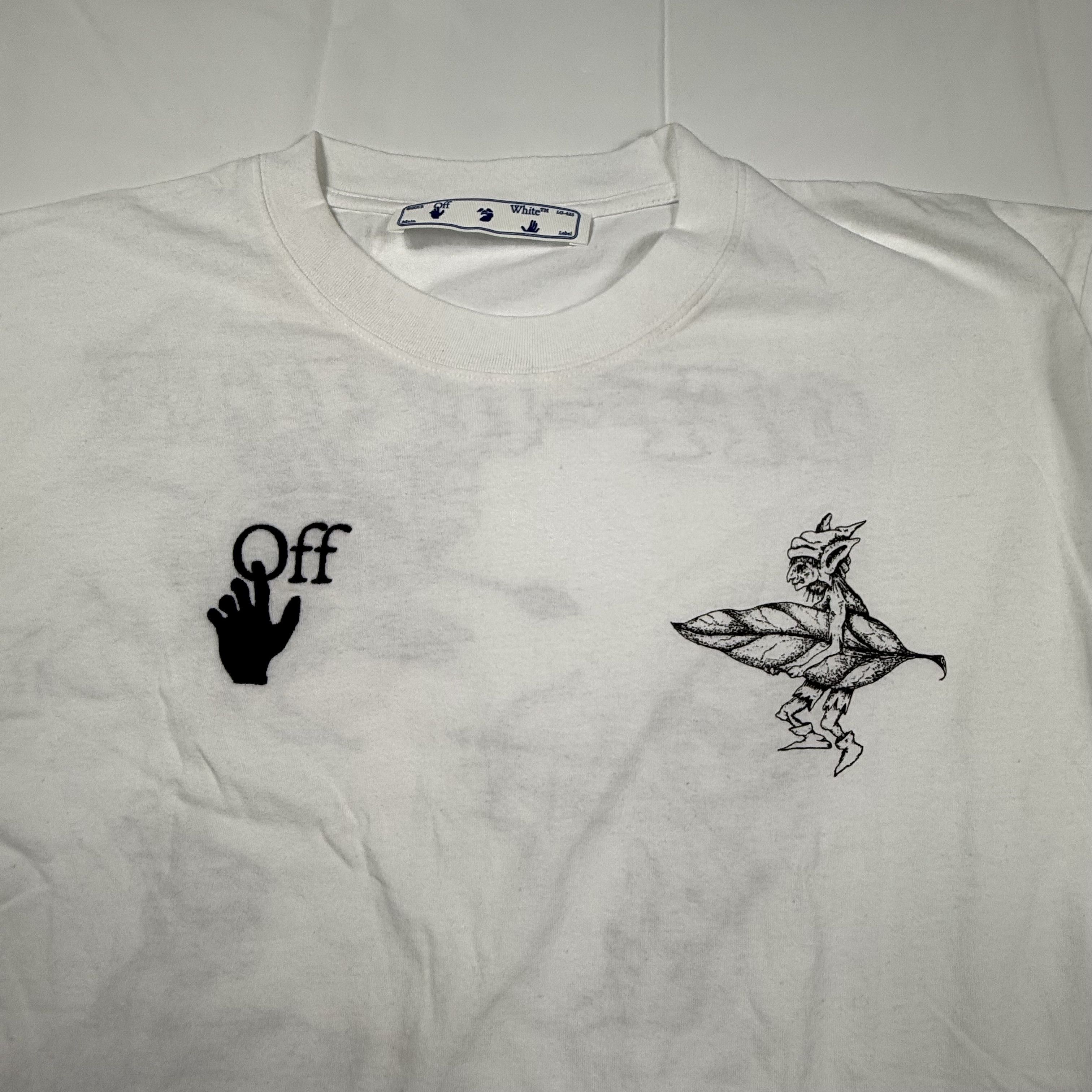 Off-White Off-White Elf Goblin Graphic T-Shirt White OMAA027R21JER014 Size US XXL / EU 58 / 5 - 2 Thumbnail
