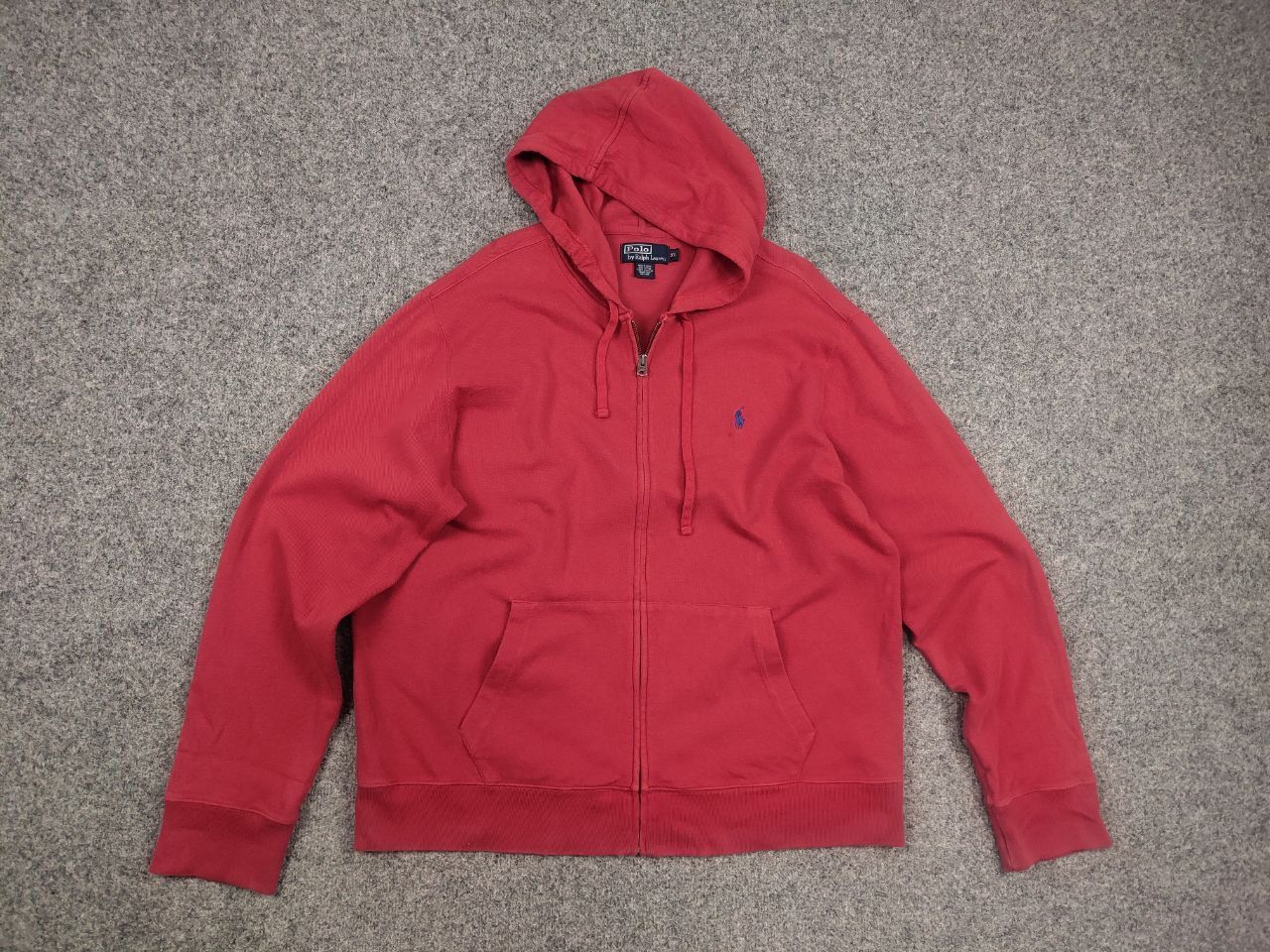 Polo Ralph Lauren Polo Ralph Lauren Vintage Light Red Zip Hoodie Y2k Style Size US XL / EU 56 / 4 - 8 Thumbnail