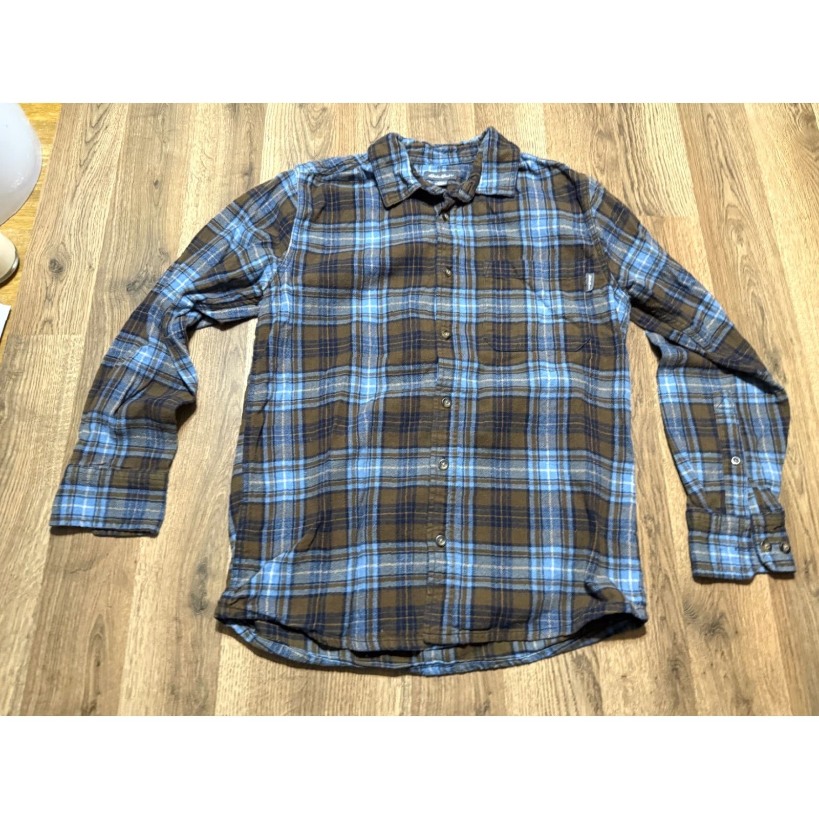 Eddie Bauer Eddie Bauer Shirt Men's Size Small Blue Brown Plaid Long Sleeve Button Up Shirt Size US S / EU 44-46 / 1 - 2 Thumbnail