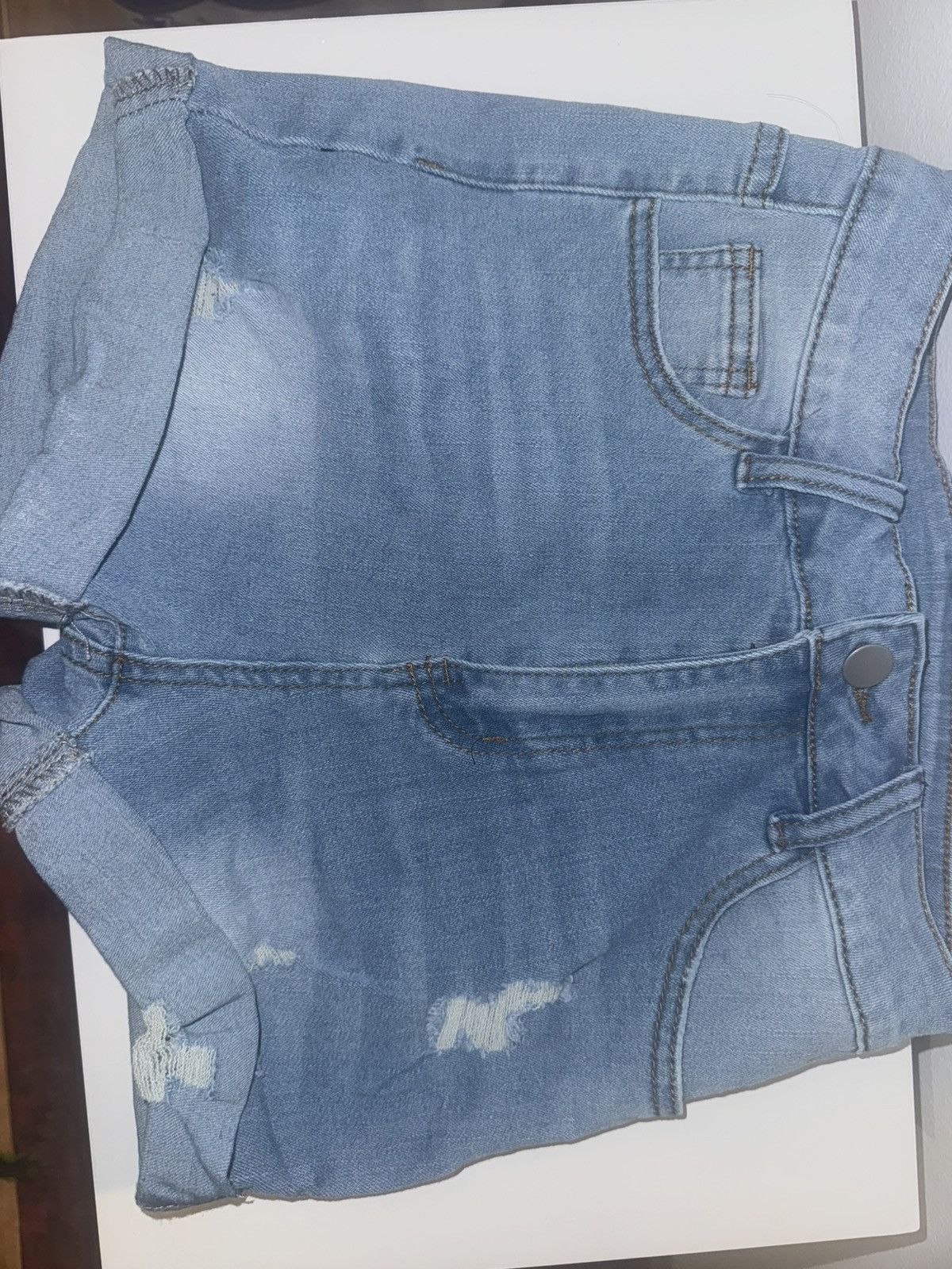 Shein Shein denim blue shorts new Size 27" / US 4 / IT 40 - 1 Thumbnail