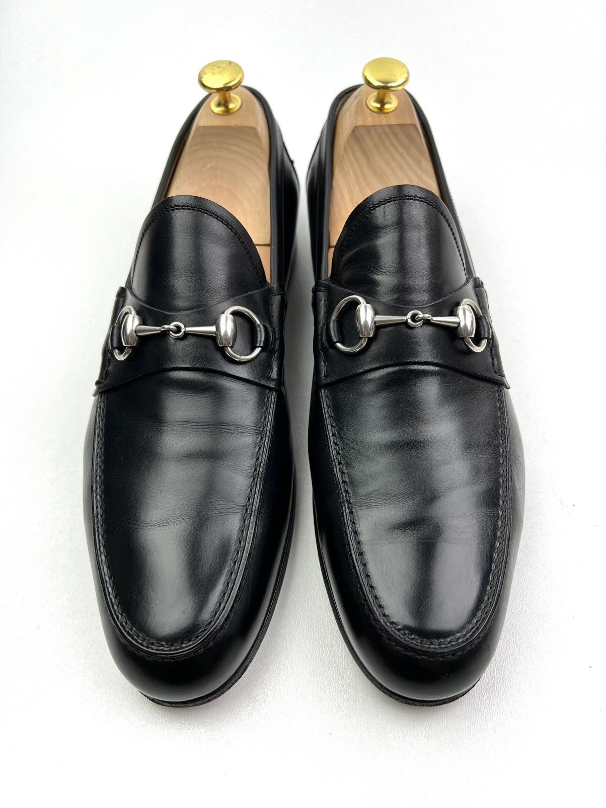 Gucci GUCCI Loafers Leather Shoes HORSEBIT Buckle Black Men’s Size US 9 / EU 42 - 3 Thumbnail