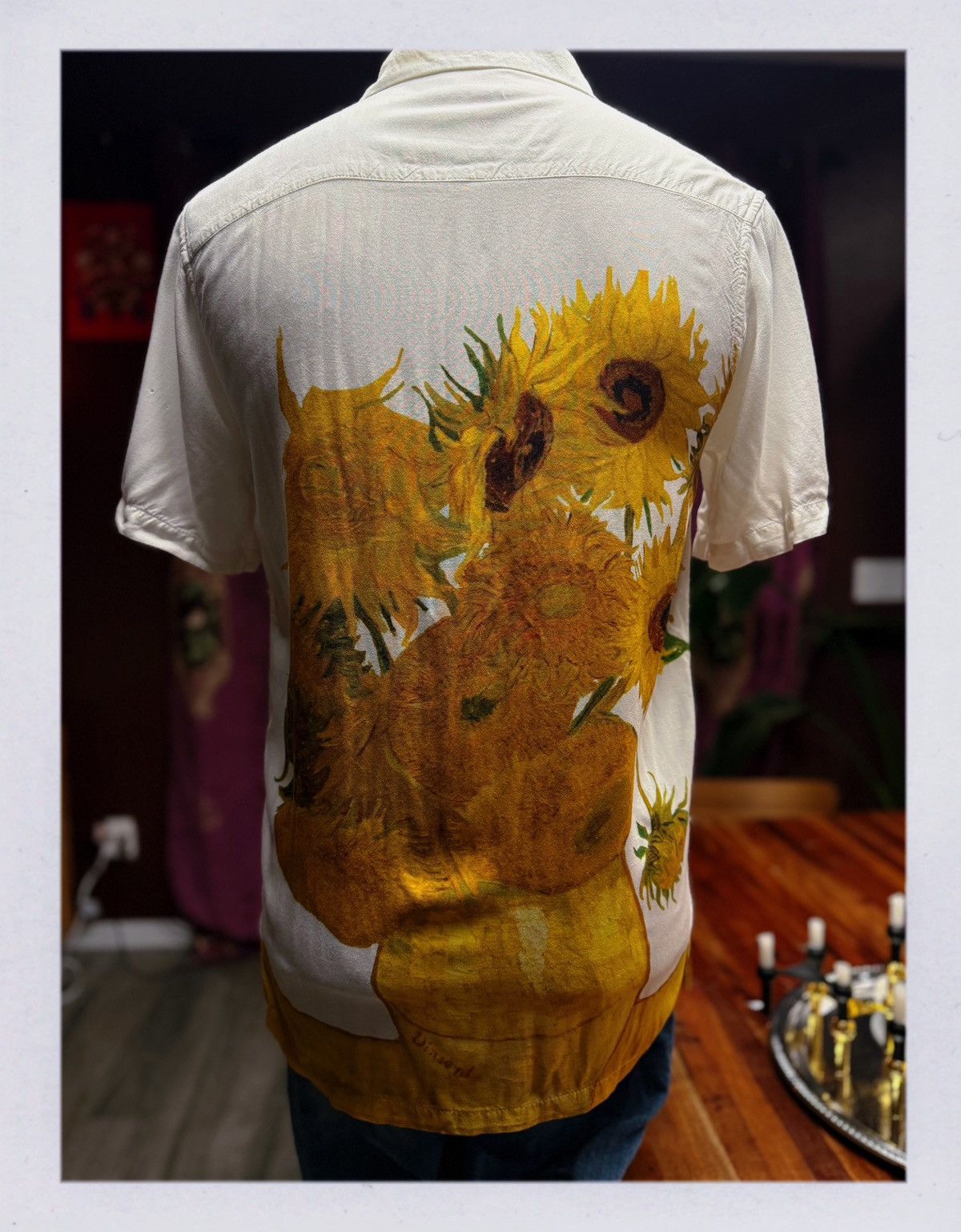 Asos Van Gogh “Sunflowers” Short Sleeve Button-Up Shirt Size US M / EU 48-50 / 2 - 6 Thumbnail