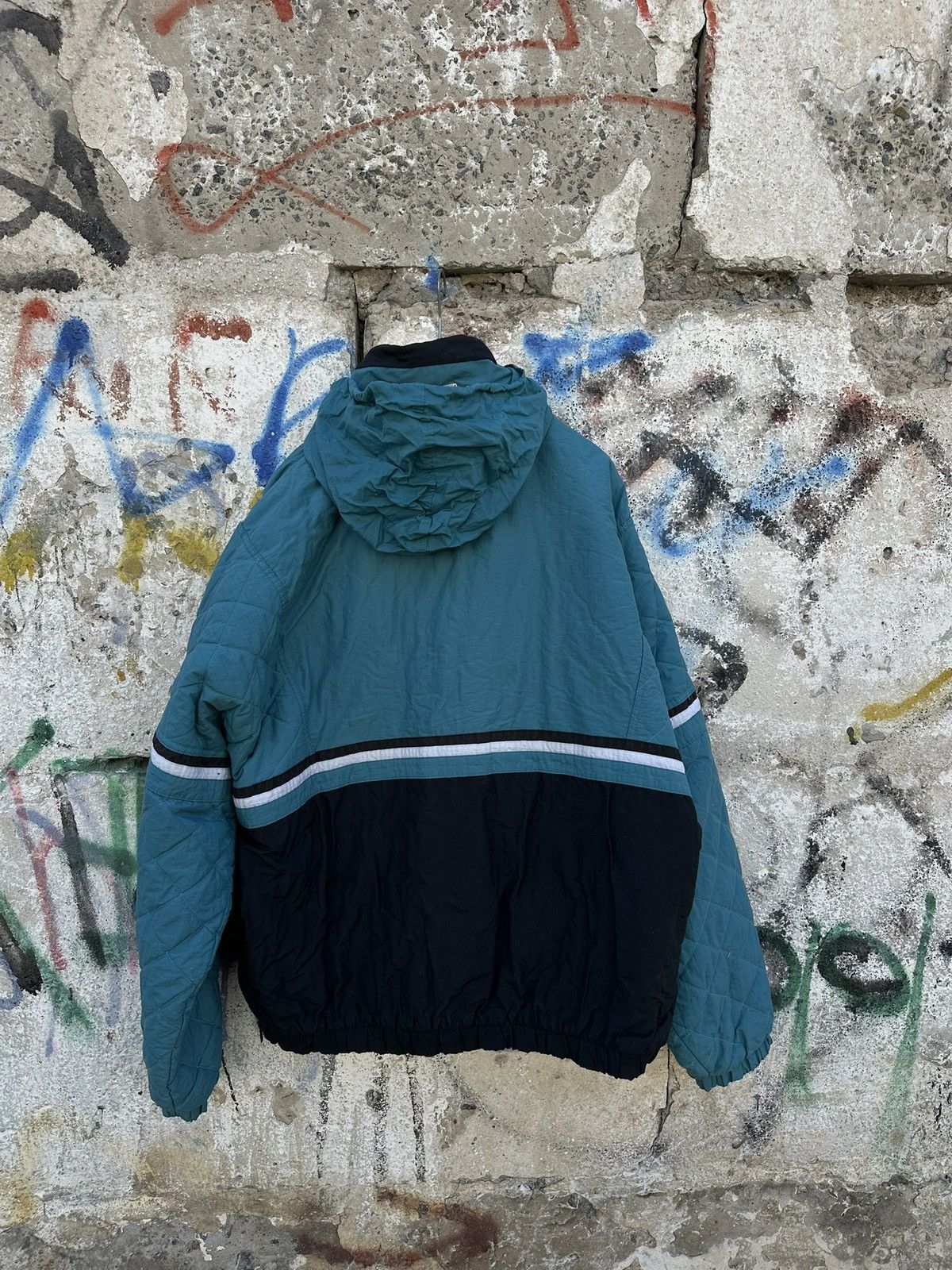 Starter SAN JOSE SHARKS JACKET NHL VINTAGE HOCKEY STARTER MENS Size US XL / EU 56 / 4 - 3 Thumbnail