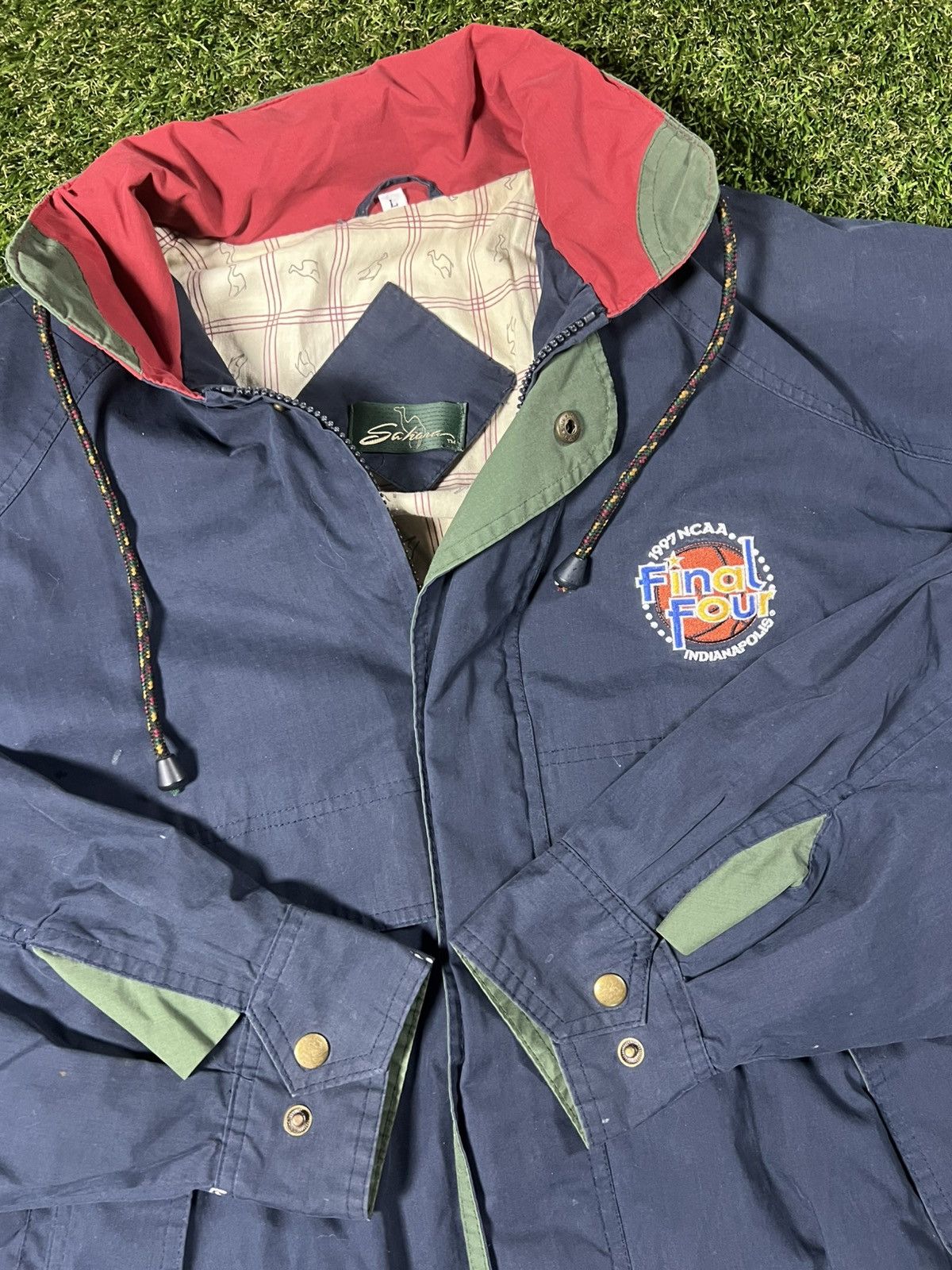 NCAA Vintage 90s NCAA Final Four Basketball Fall Pullover Jacket Size US L / EU 52-54 / 3 - 2 Thumbnail