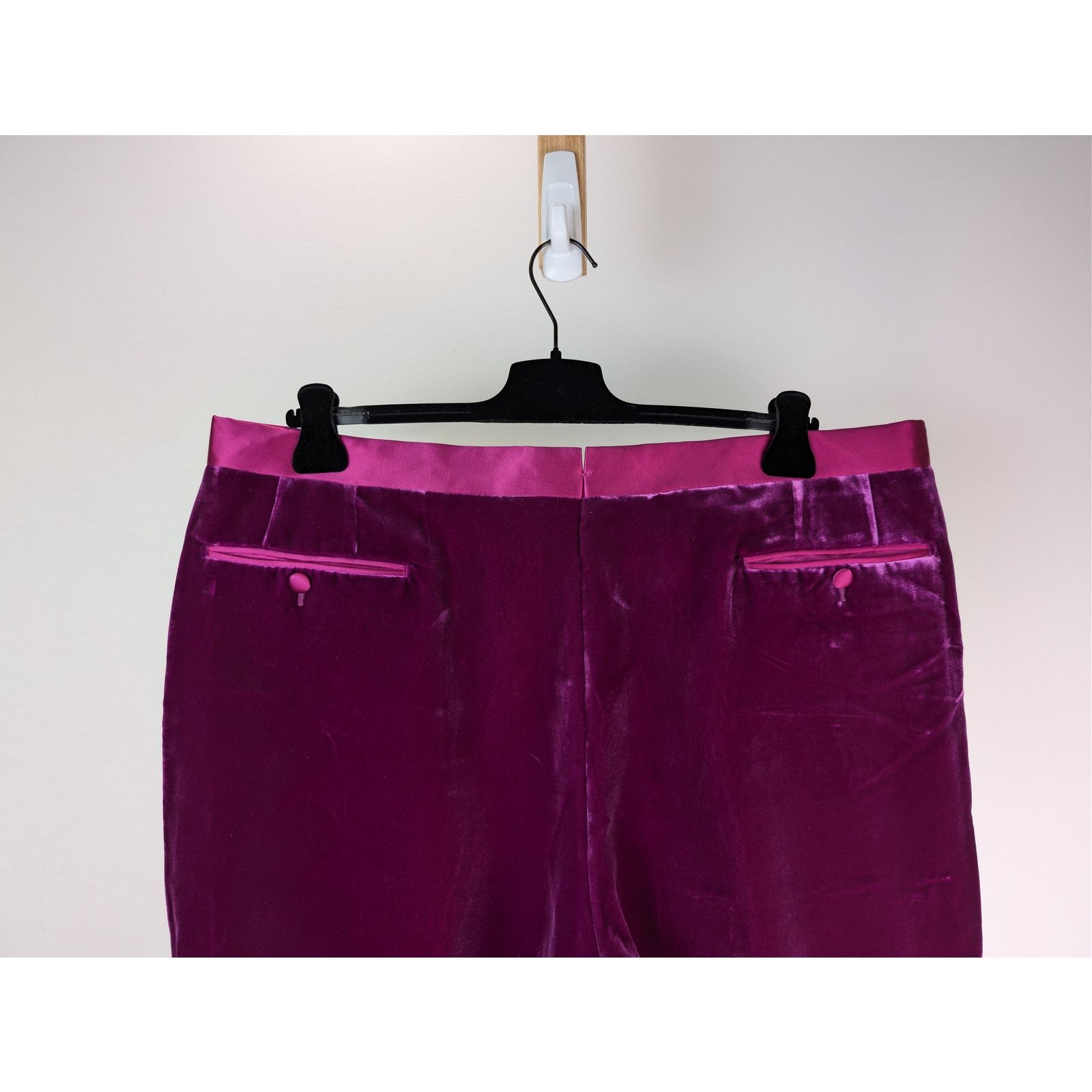 Tom Ford o1rshd1 Slim-Leg Velvet Trousers Pant in Purple Size US 44 / EU 60 - 13 Thumbnail