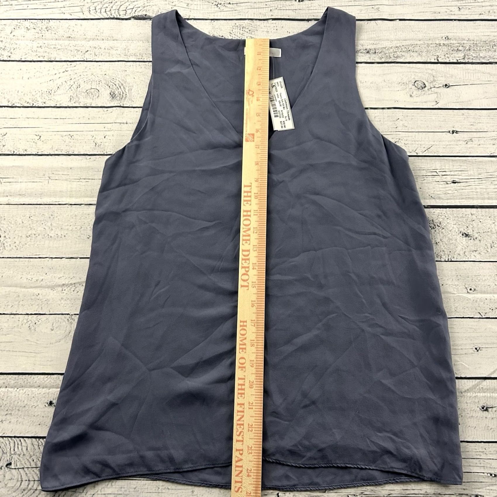 Drew DREW 100% Silk Tank Women's Small Lavender Purple Sleeveless Top Shirt Silk Lavender Purple S Womens Size S / US 4 / IT 40 - 4 Thumbnail