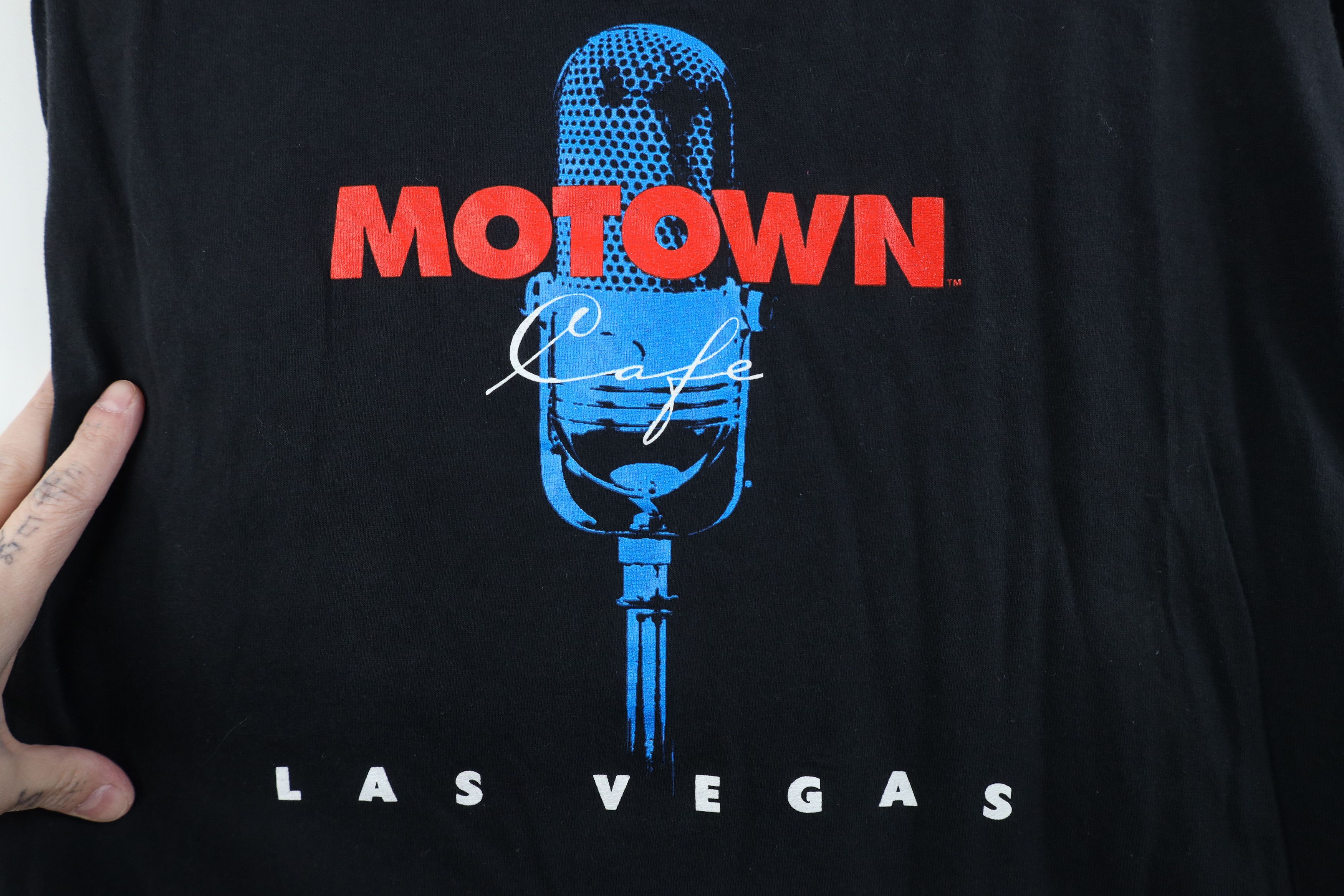 Vintage Vintage 90s Motown Cafe Las Vegas Detroit T-Shirt Black USA Size US XL / EU 56 / 4 - 4 Thumbnail